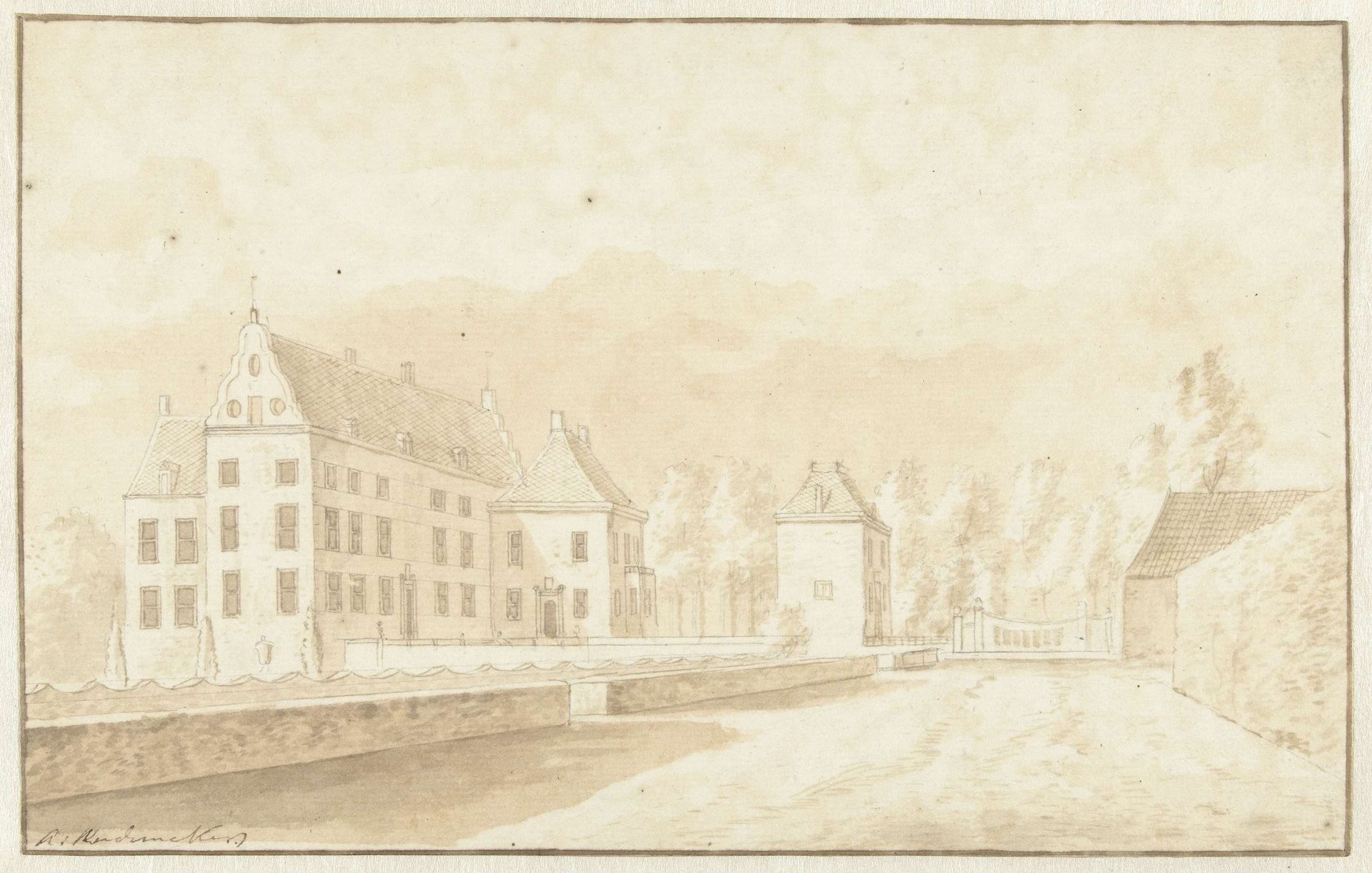 Het kasteel Dorth in Overijssel by Abraham Rademaker