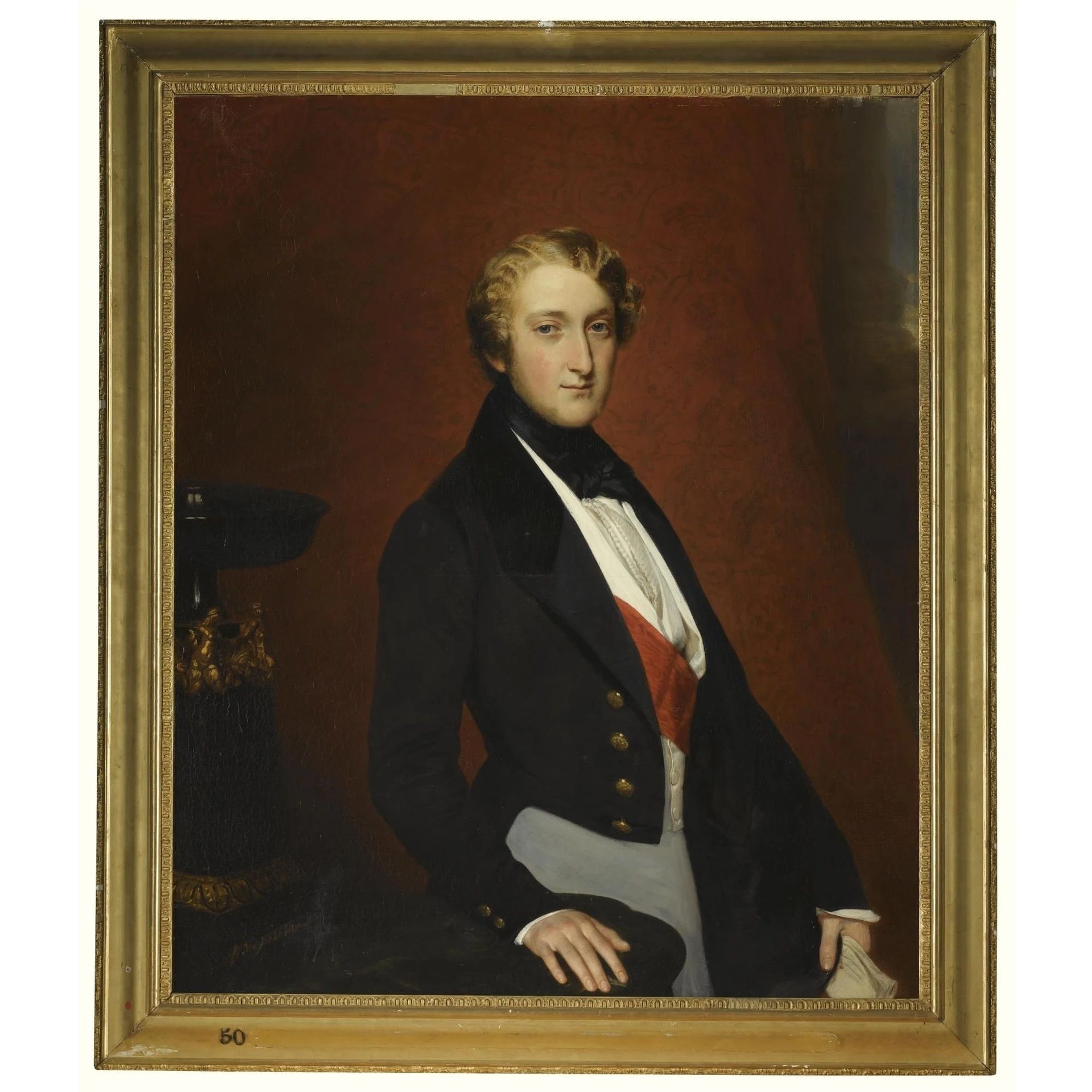 Portrait of Louis Charles Philippe Raphael d'Orleans, Duke of Nemours by Franz Xaver Winterhalter