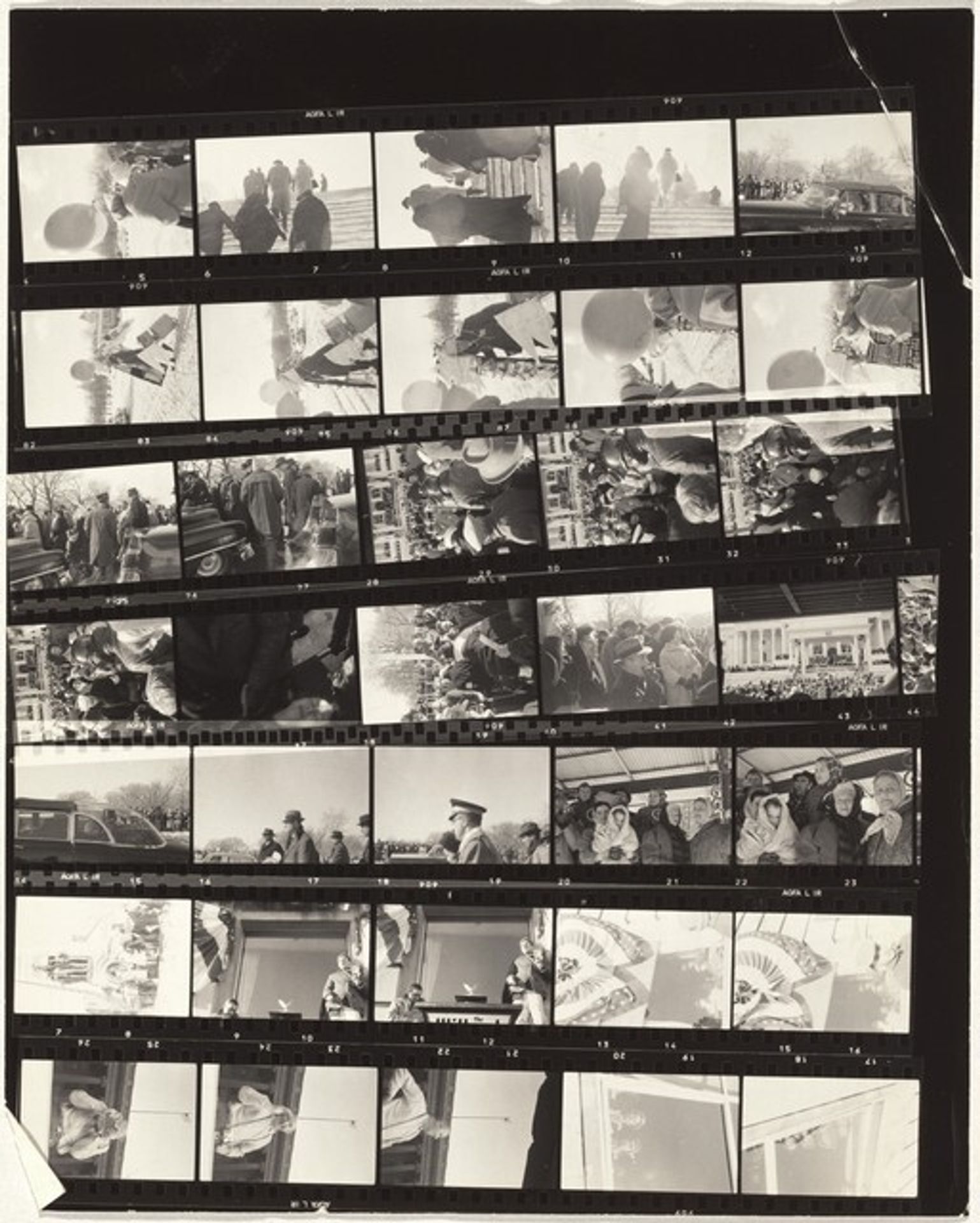 Lines of My Hand 73/Kennedy inauguration 1 by Robert Frank