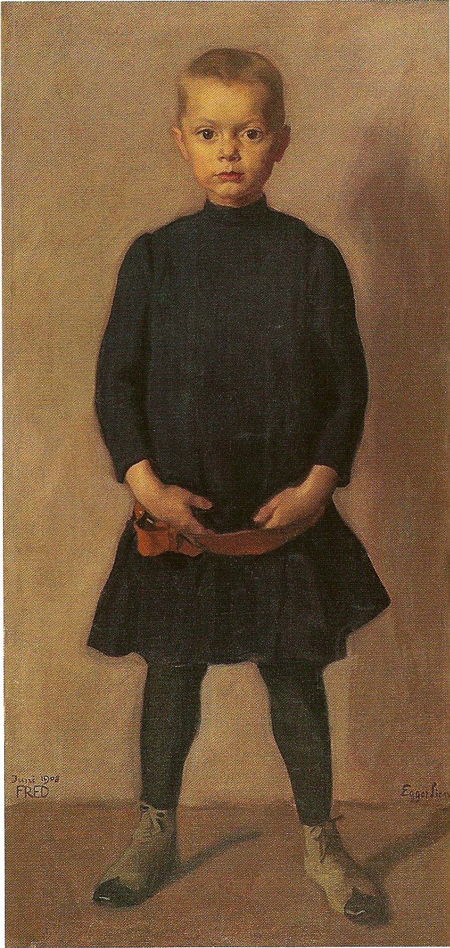 The Artists Son Fred by Albin Egger-Lienz