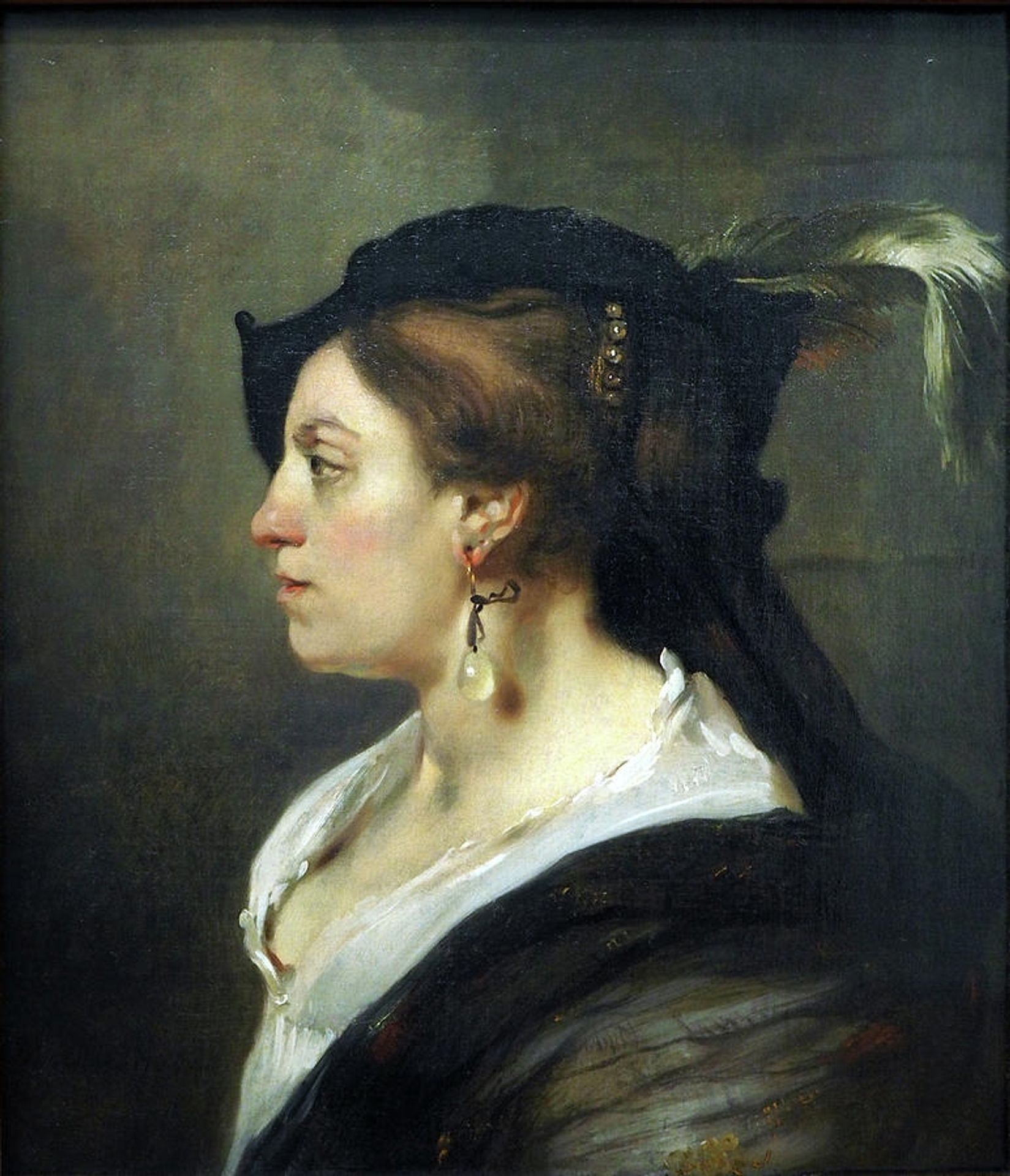 Portrait of a Lady in profile by Carel Fabritius