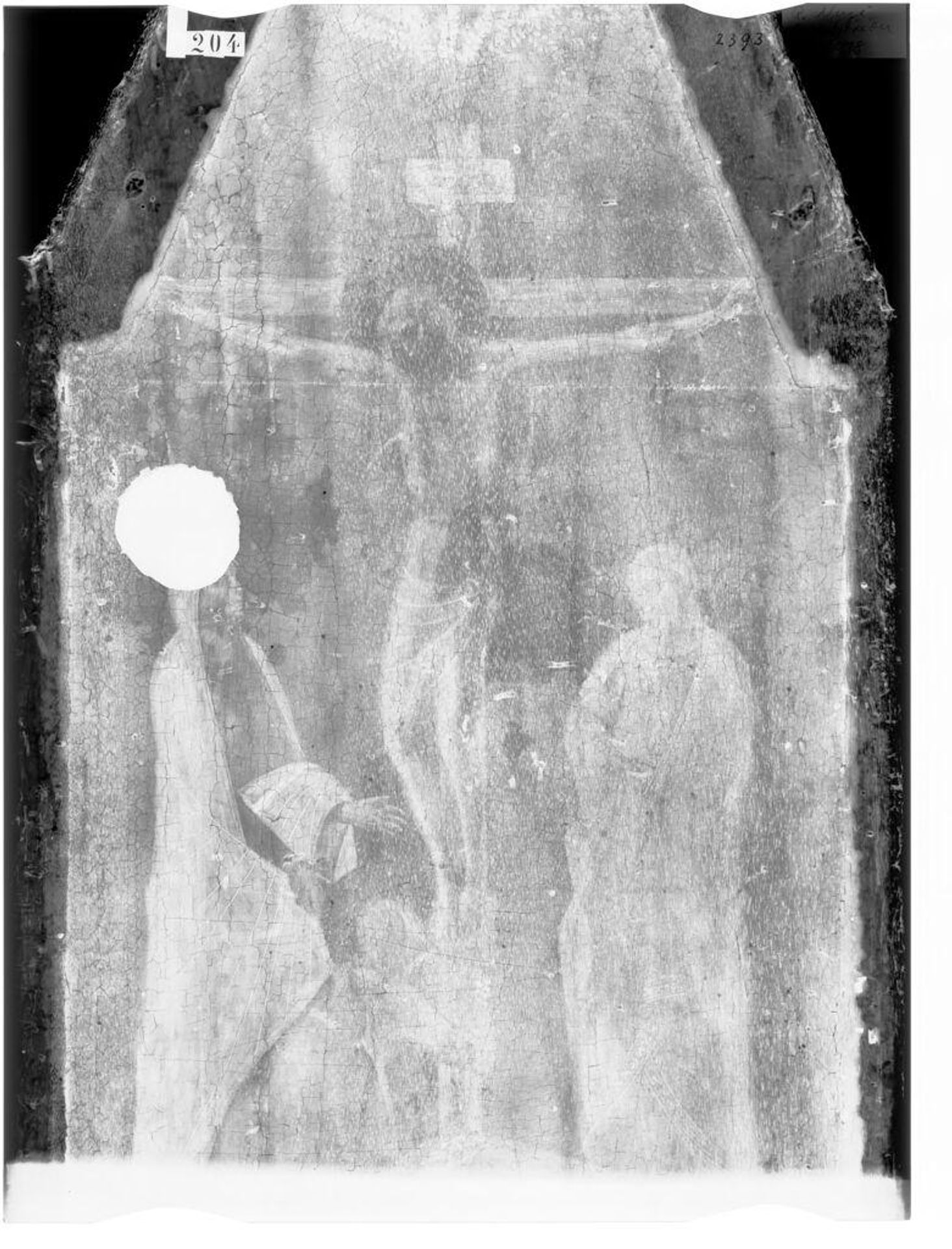 X-radiograph(s) of "Crucifixion" by Artist of original: Allegretto Nuzi