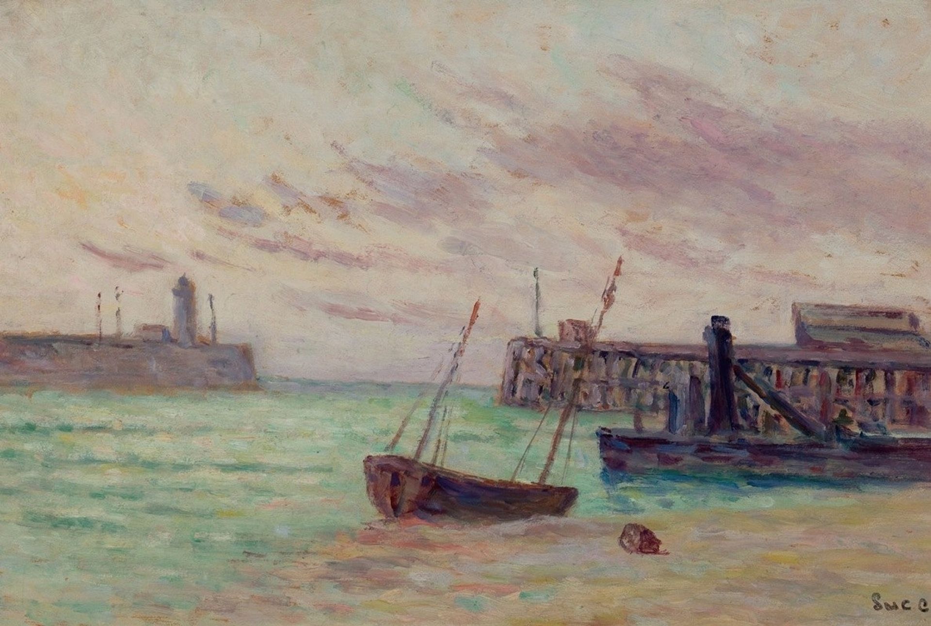 Le Entrée du Port by Maximilien Luce