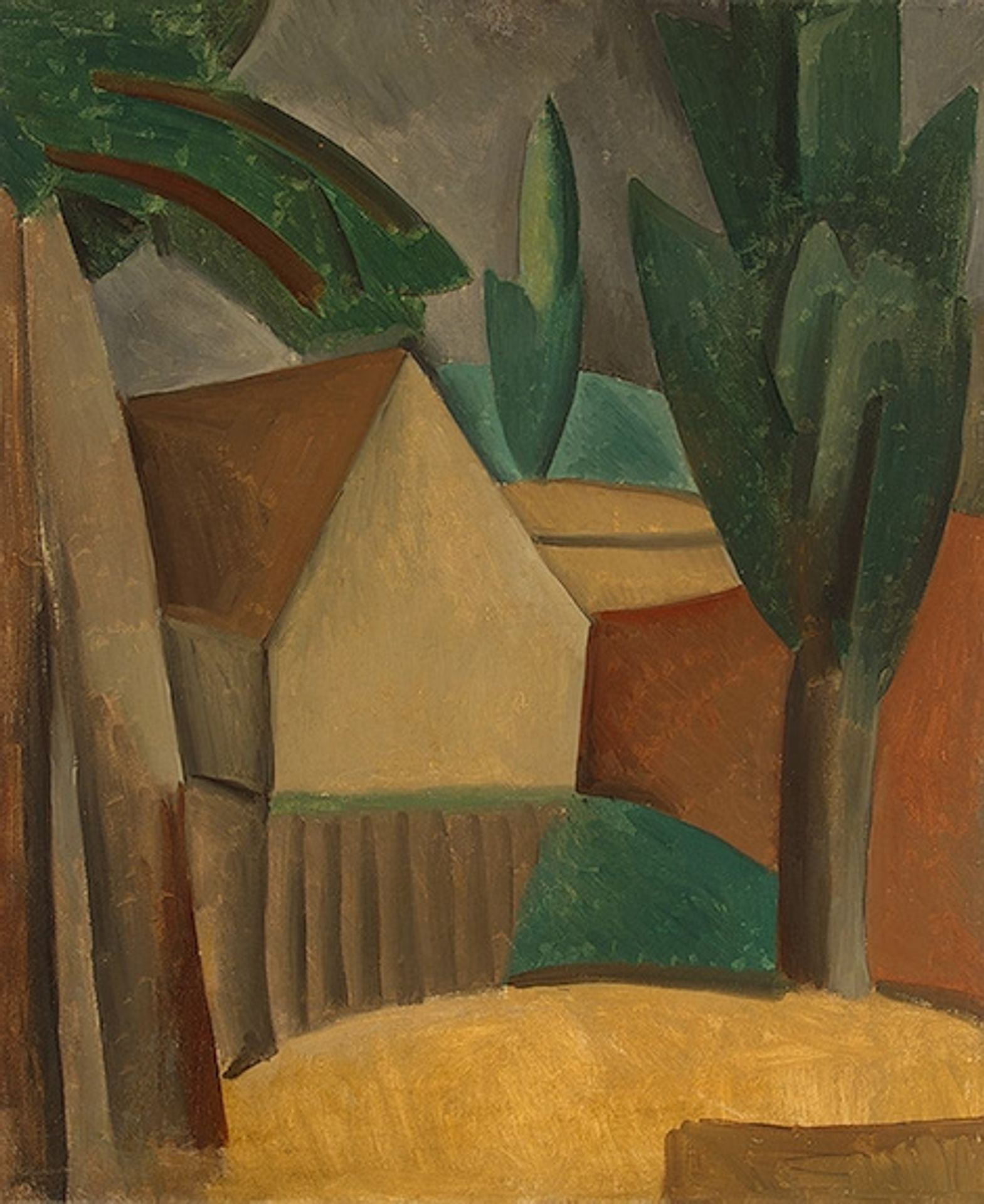 House in a Garden by Pablo Picasso