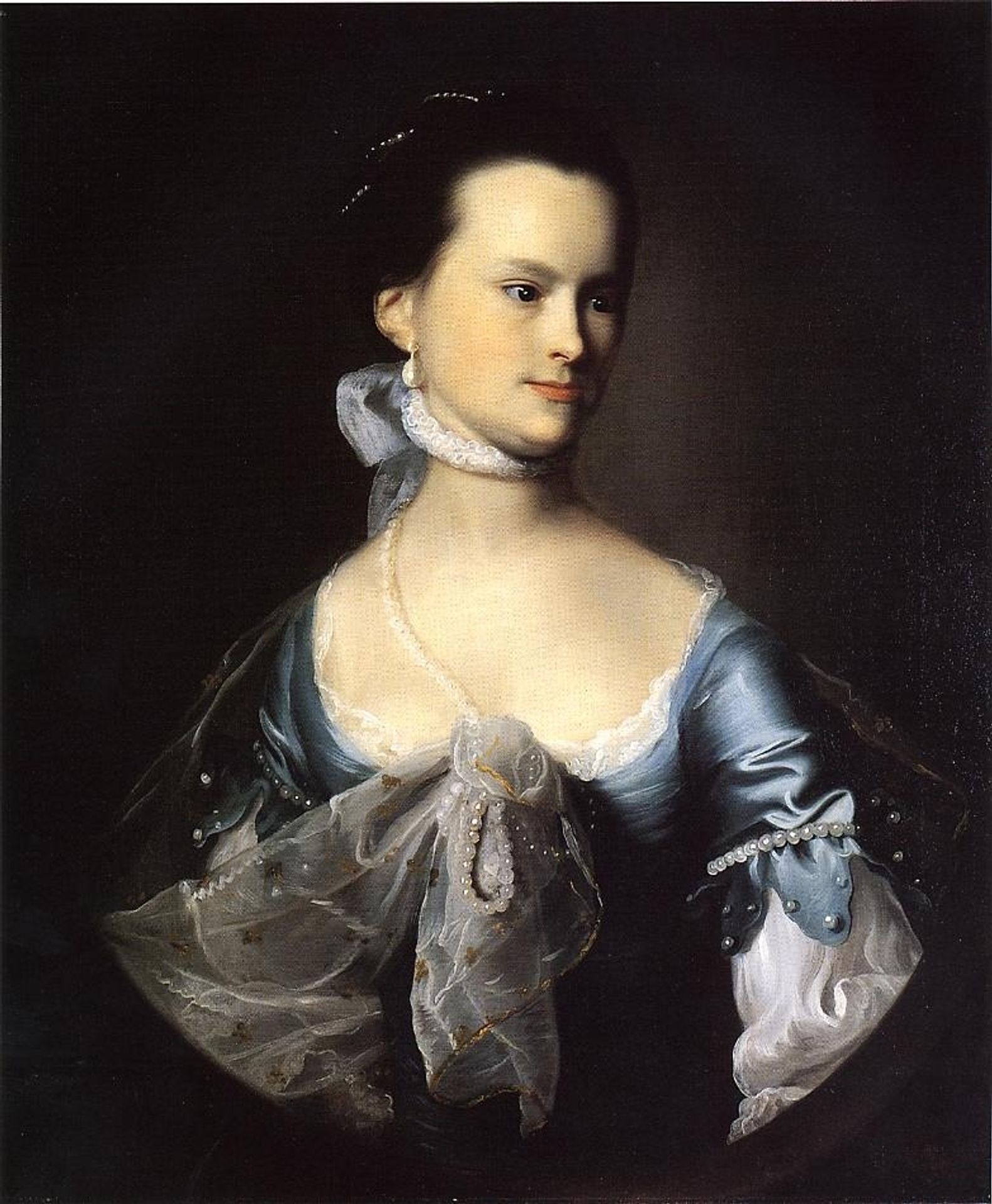 Portrait of Elizabeth Deering Wentworth Gould Rogers (also known as Mr. Nathaniel Rogers) by John Singleton Copley