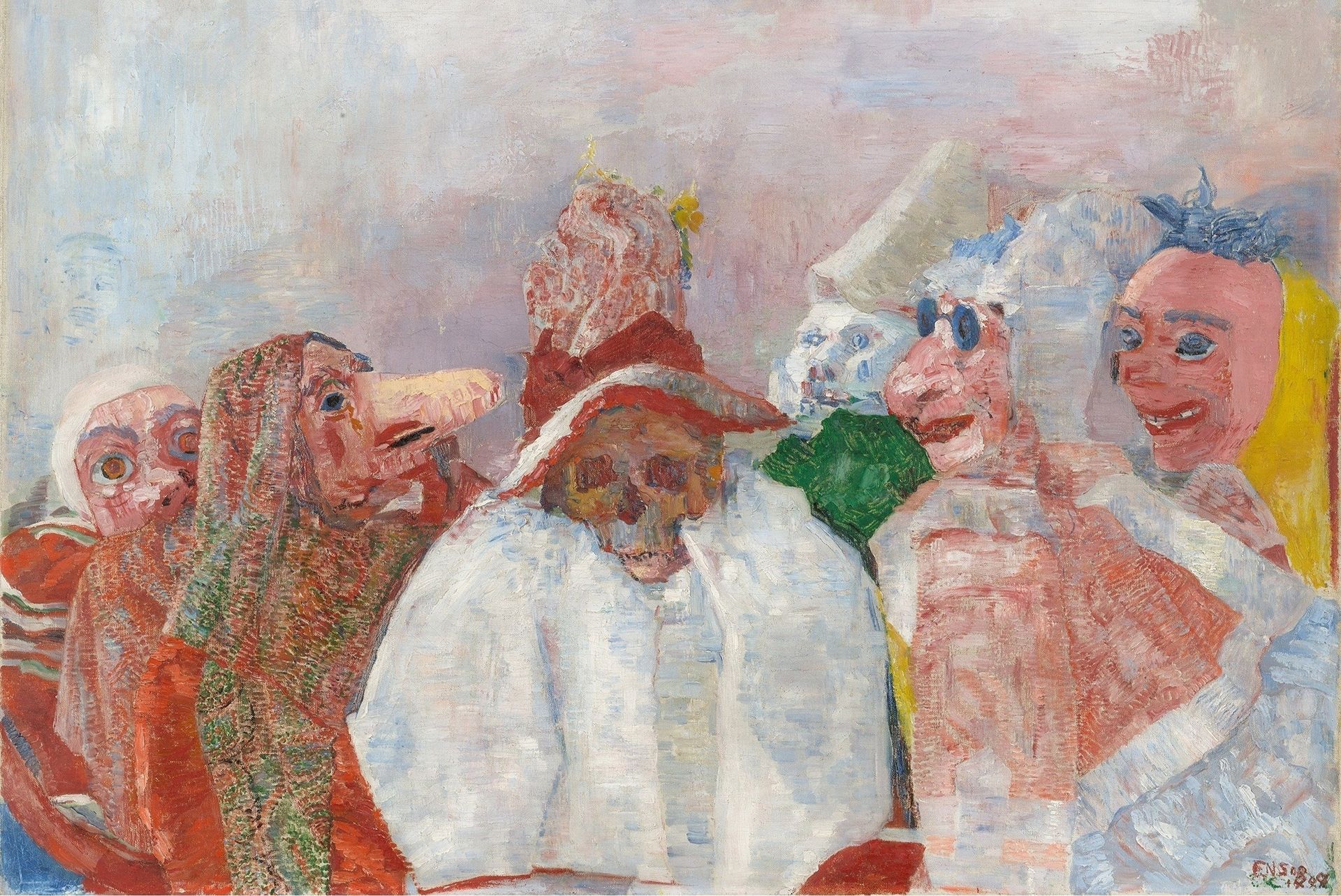 Masks Mocking Death by James Ensor