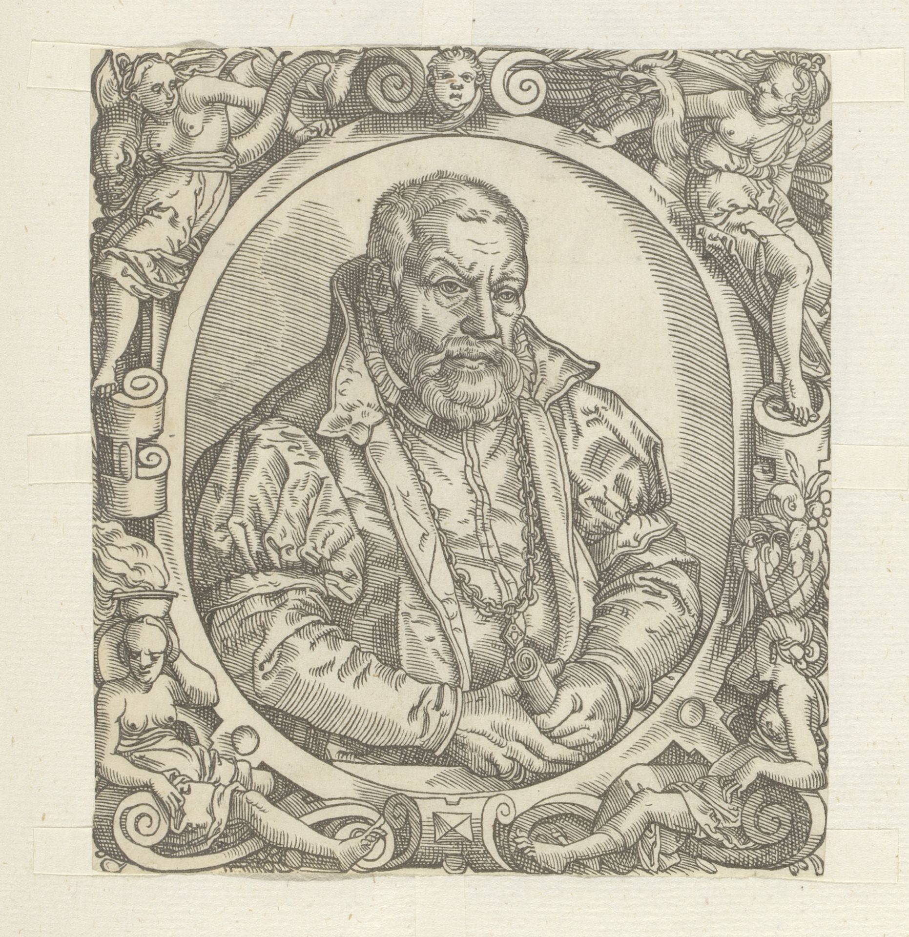 Portret van een onbekende man by Anonymous