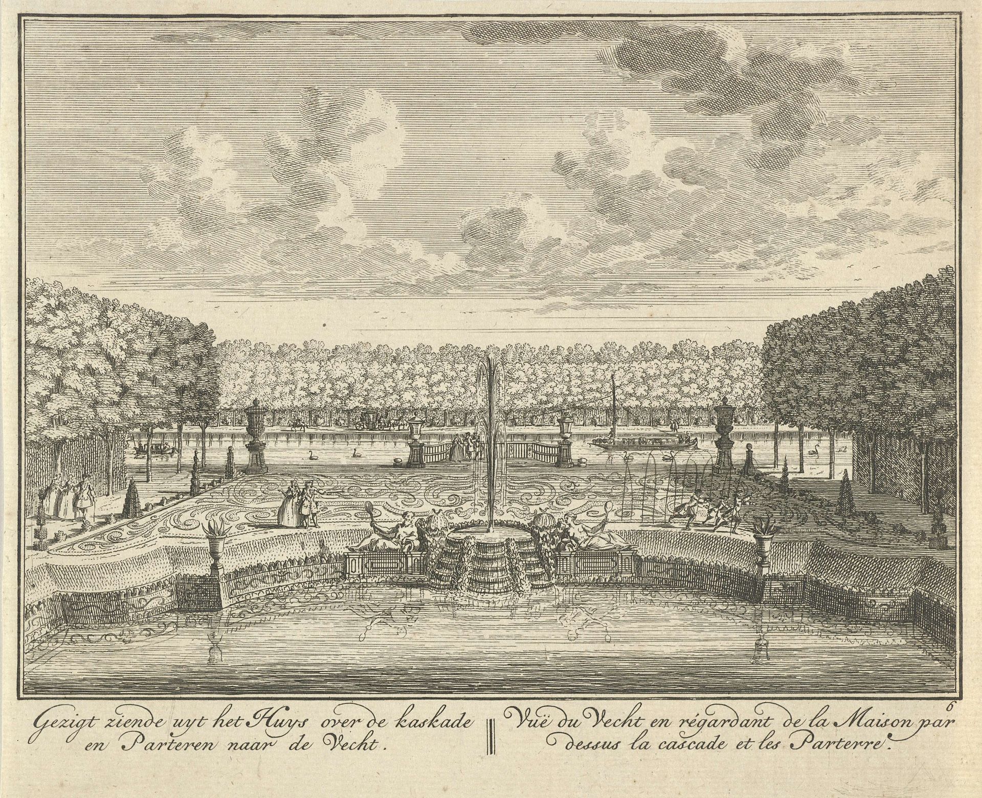 Vijver in de tuin van Huis ter Meer te Maarssen by Hendrik de Leth