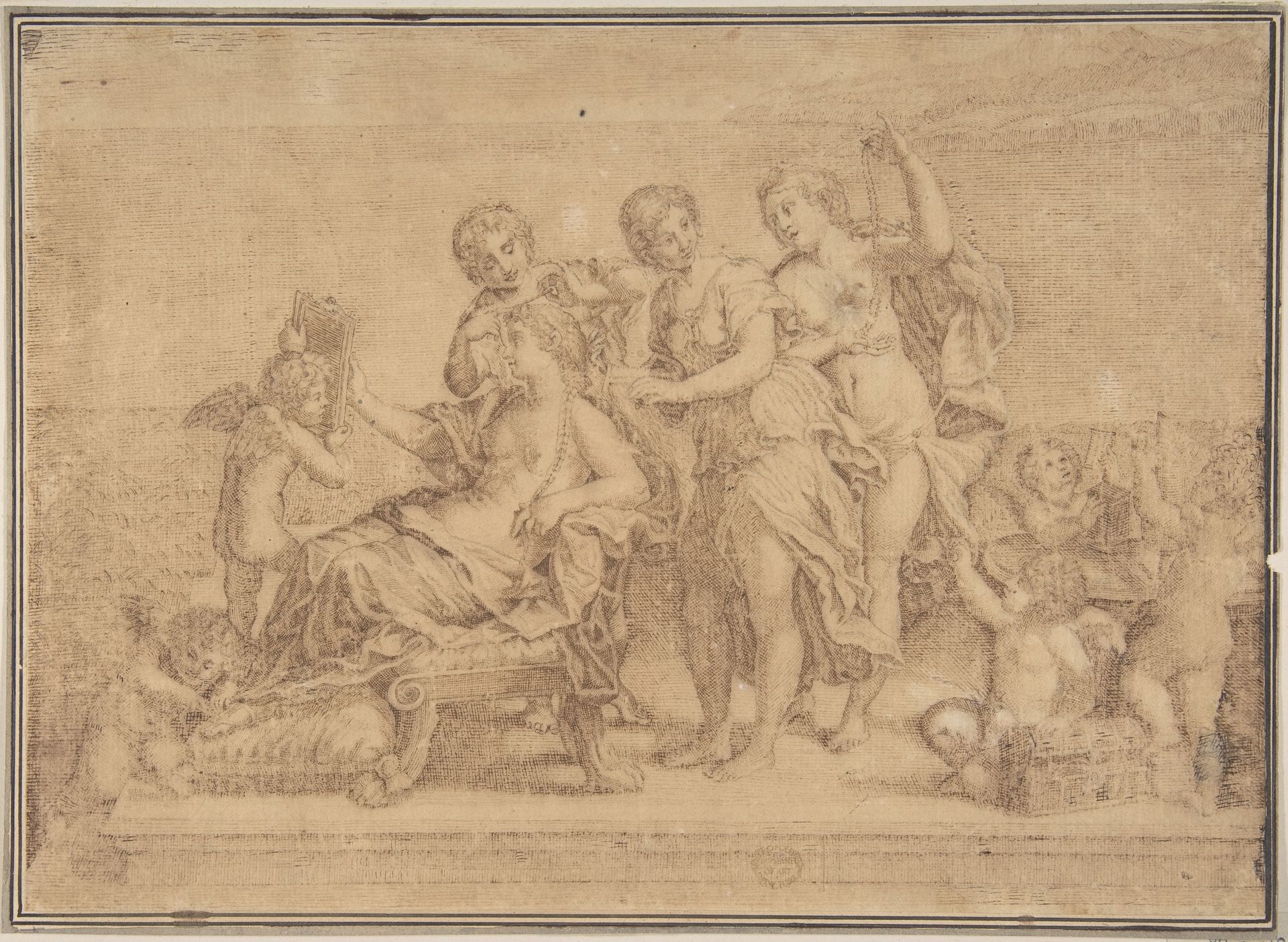 Engraver's Copy After The Toilet of Venus by Francesco Albani