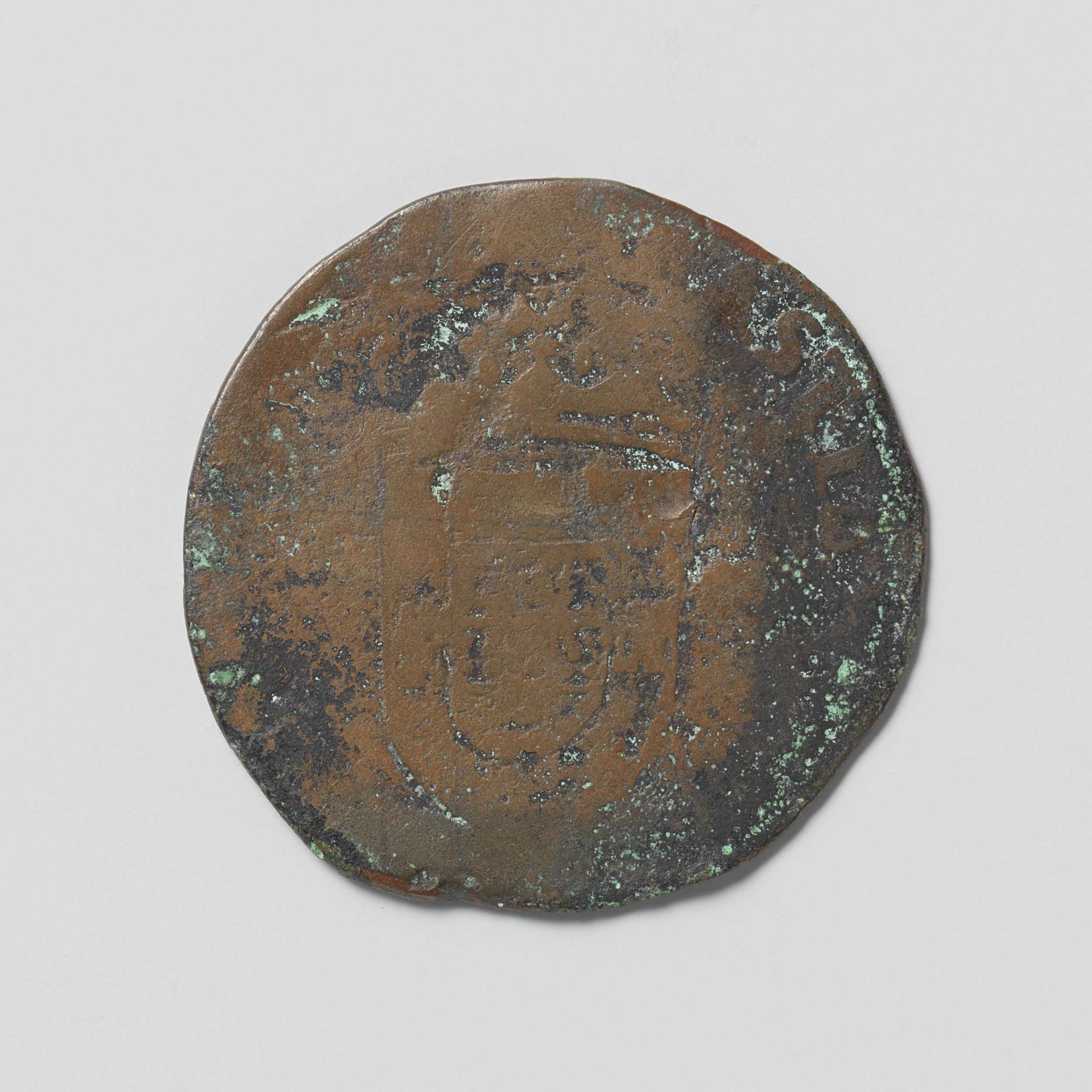 Vijfreisstuk, Portugese munt of duit ter waarde van vijf reis by Anonymous
