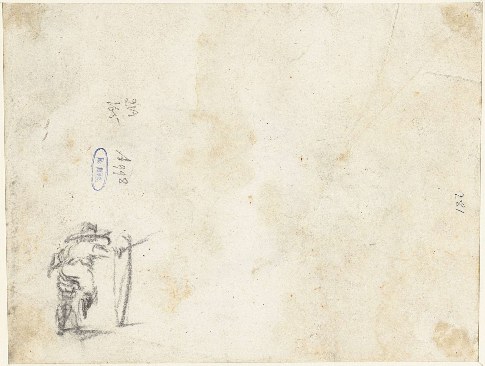 Jongen met hoepel, van achteren by Harmen ter Borch