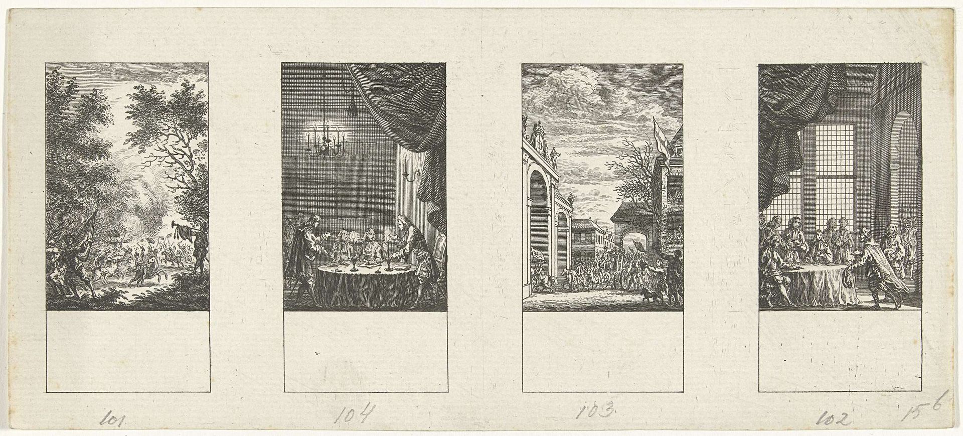 Vier episodes uit de vaderlandse geschiedenis by Simon Fokke