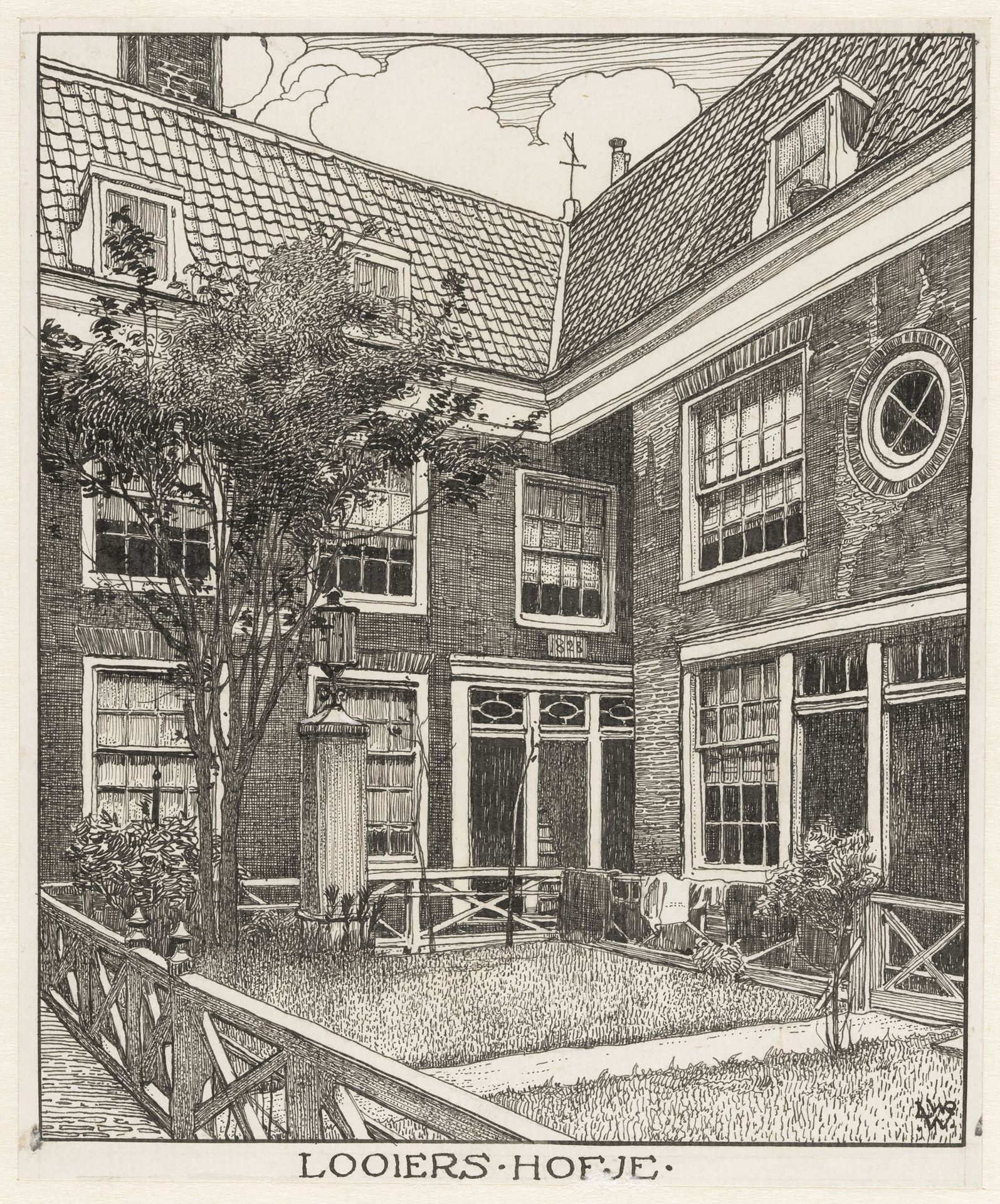 Looiers Hofje te Amsterdam by Willem Wenckebach