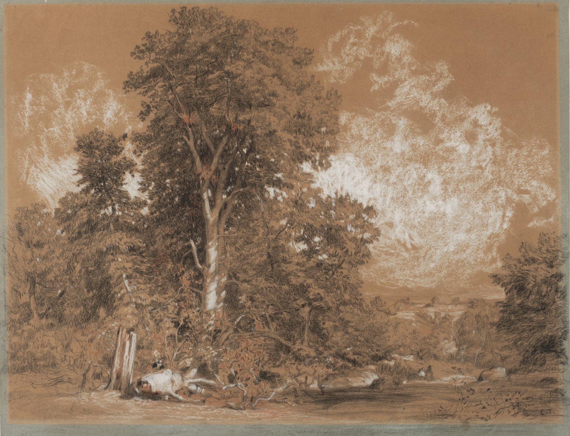 Landscape by Constant Troyon