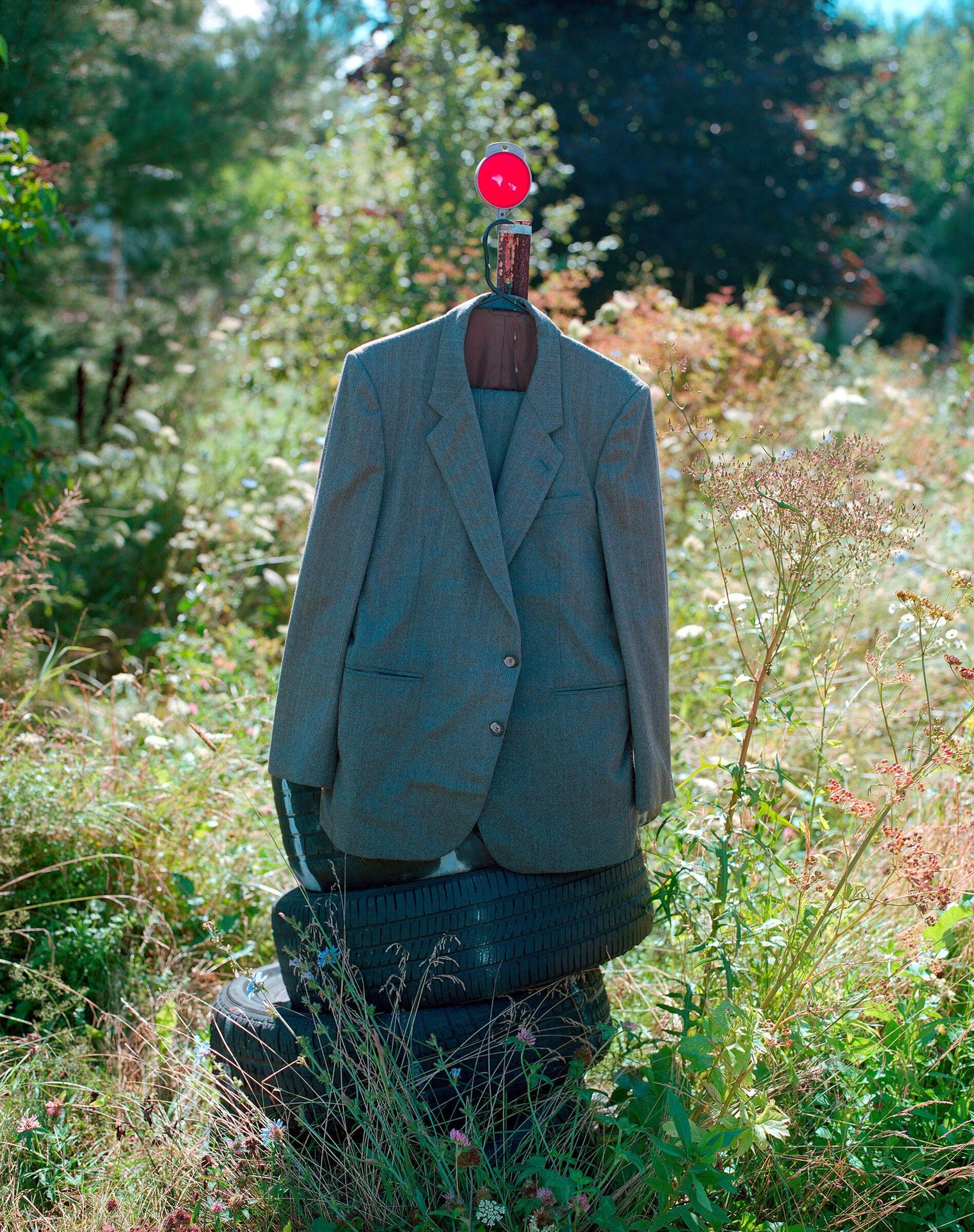 Untitled (men's suit, Roxham Rd) by Bill McDowell