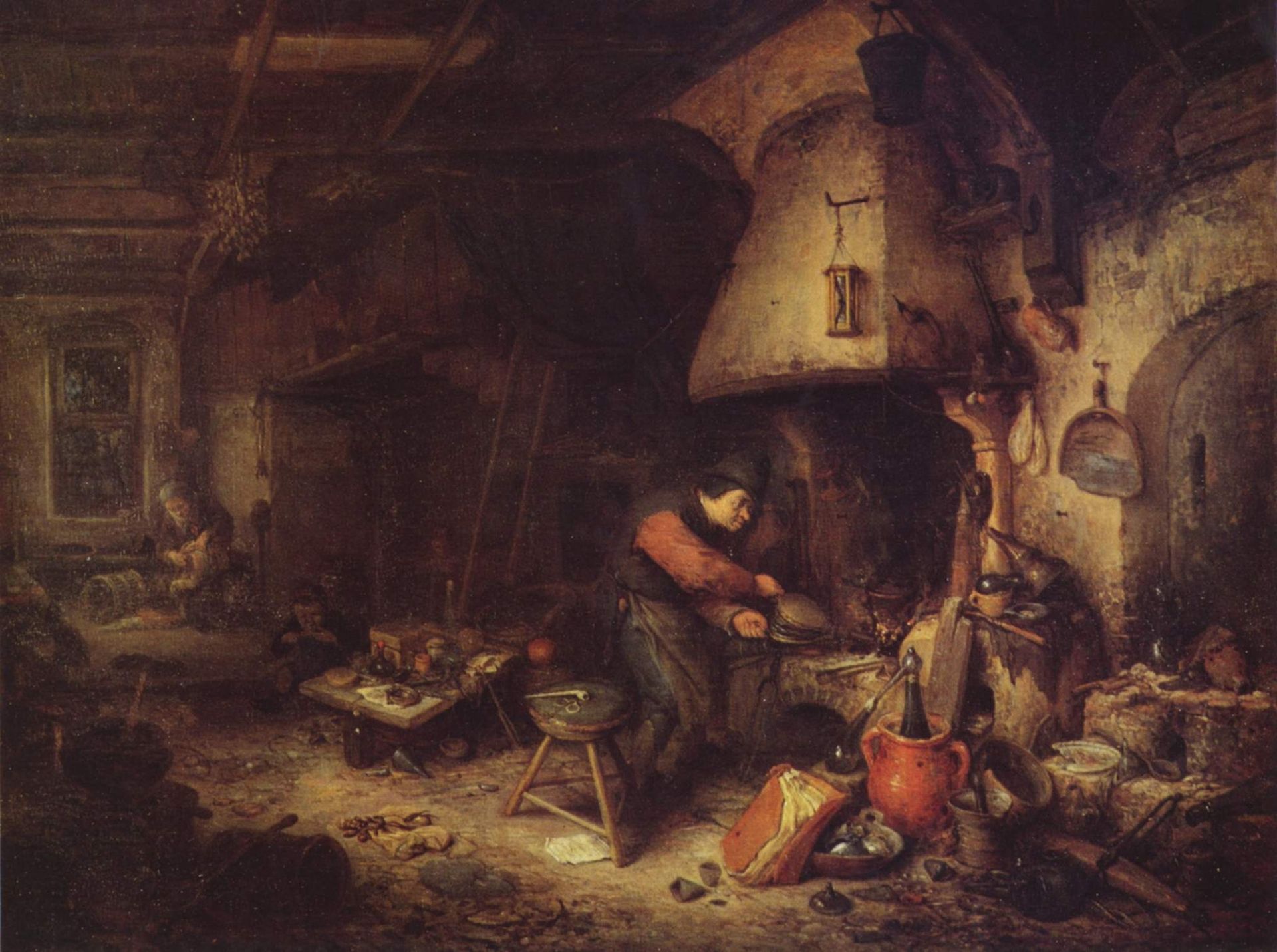 An Alchemist by Adriaen van Ostade