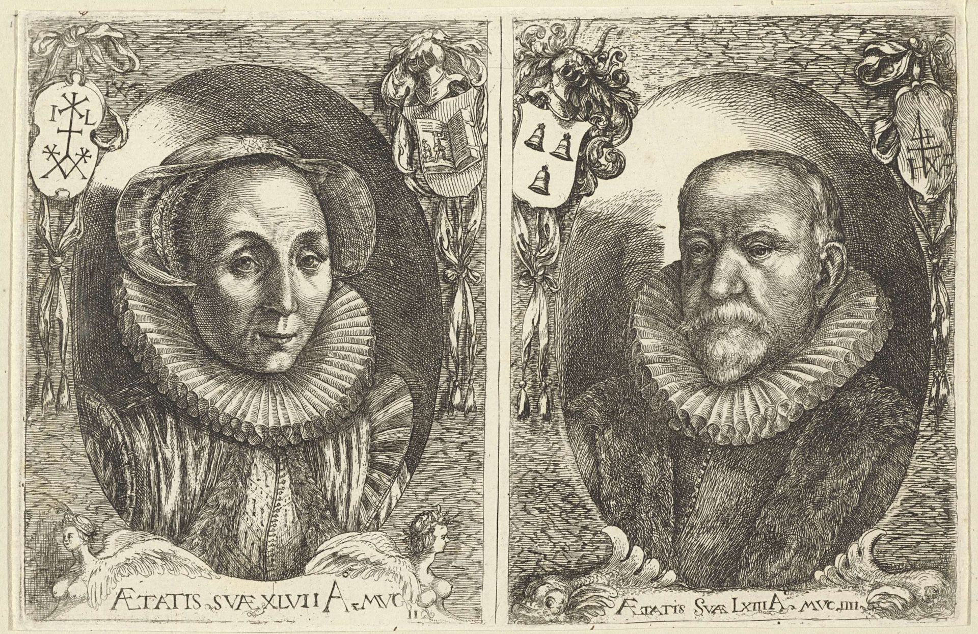 Dubbelportret van Hans van Uffelen en Janneke van Liesvelt by van Uffelen