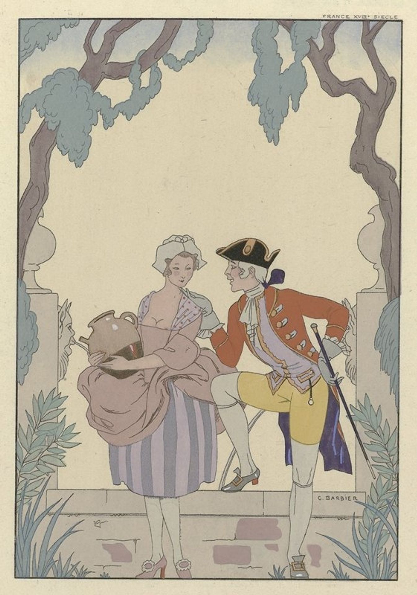 La Cruche caffée by George Barbier