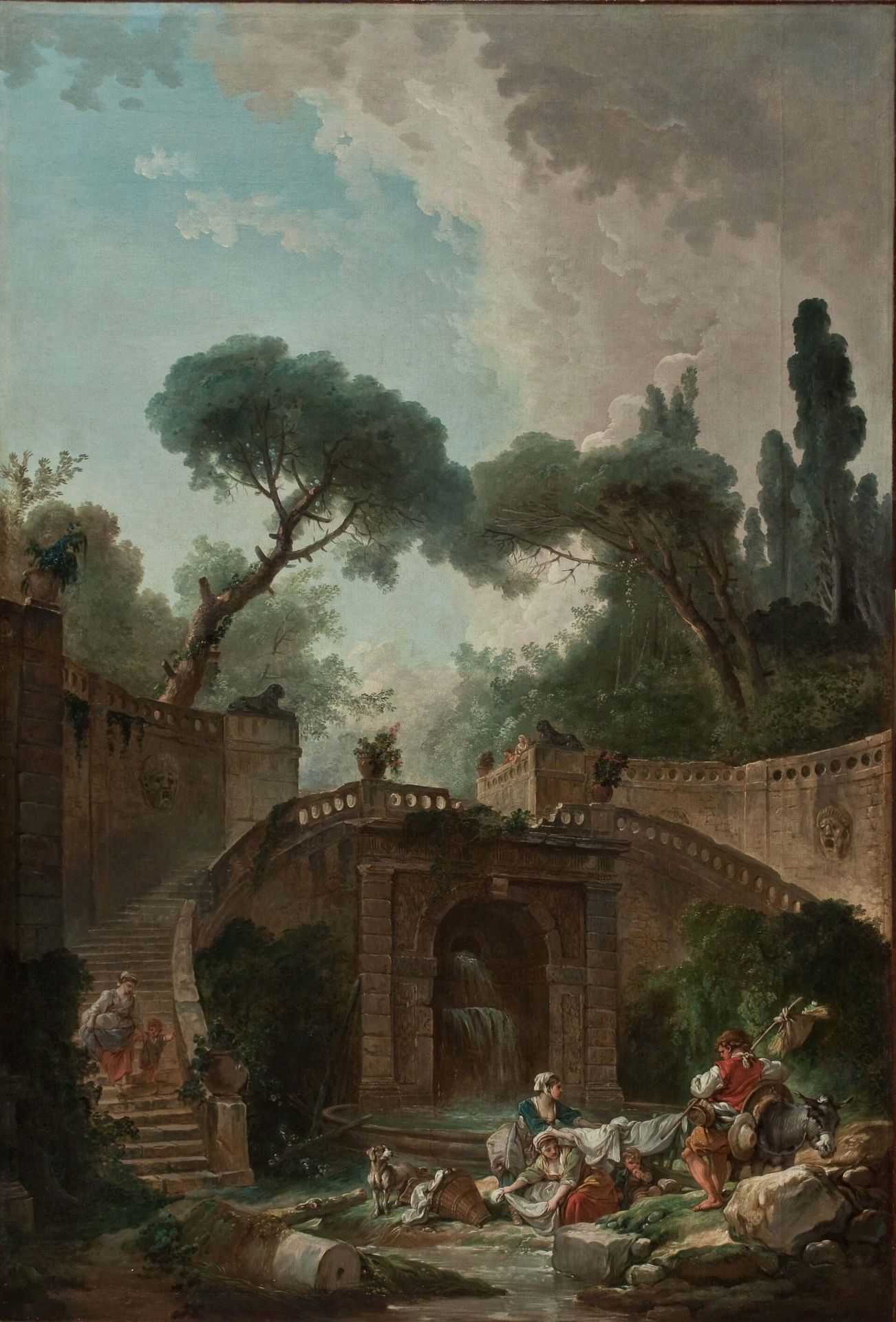Park vile d'Este by Hubert Robert