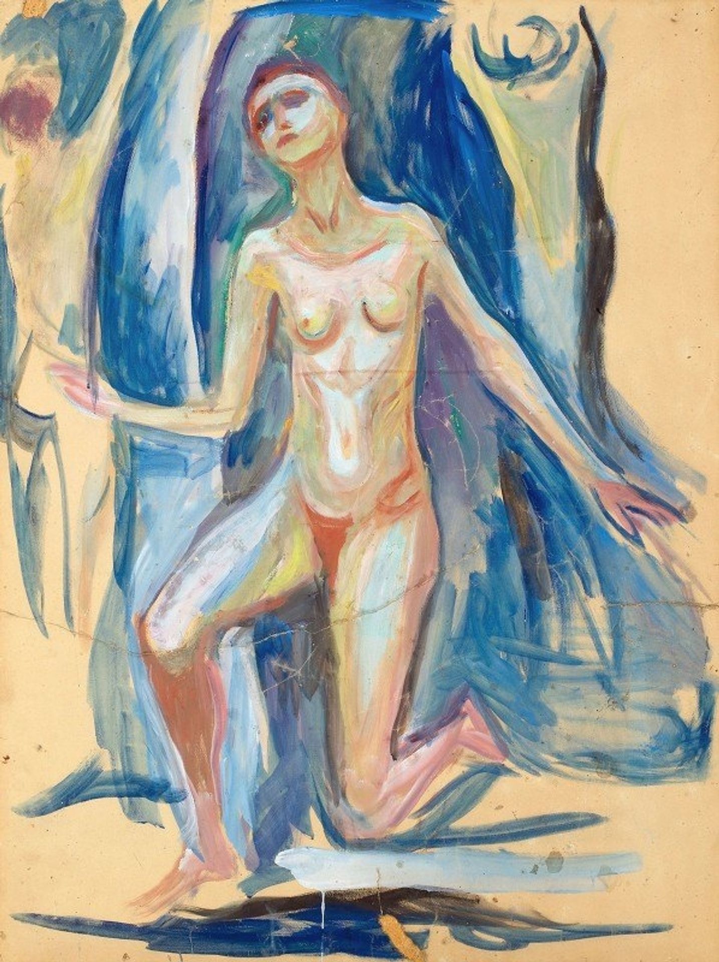 Kneeling Female Figure by Edvard Munch