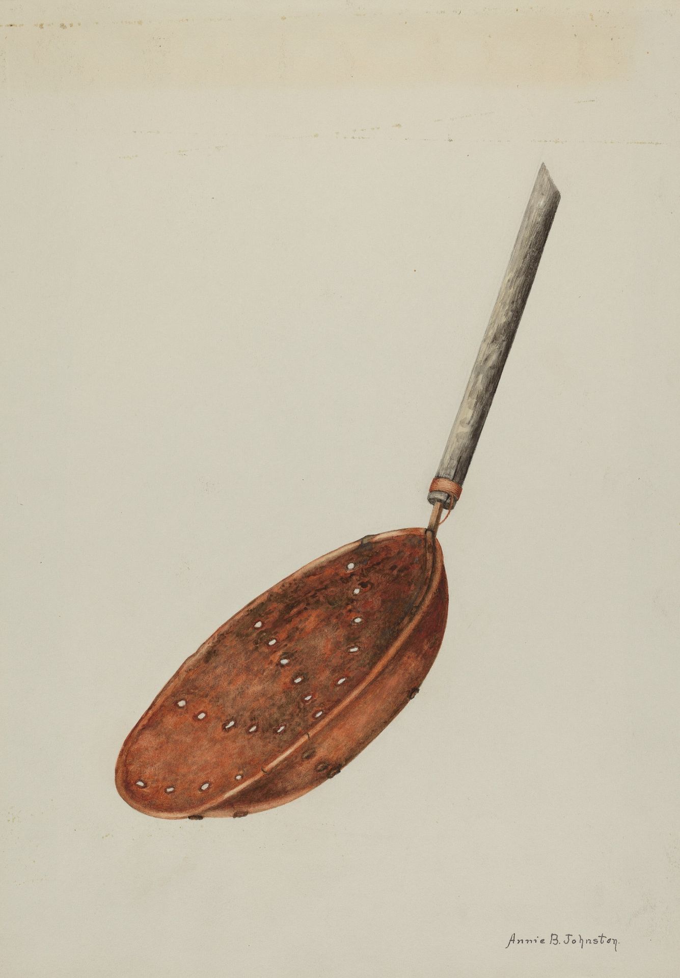 Copper Sugar Strainer by Annie B. Johnston