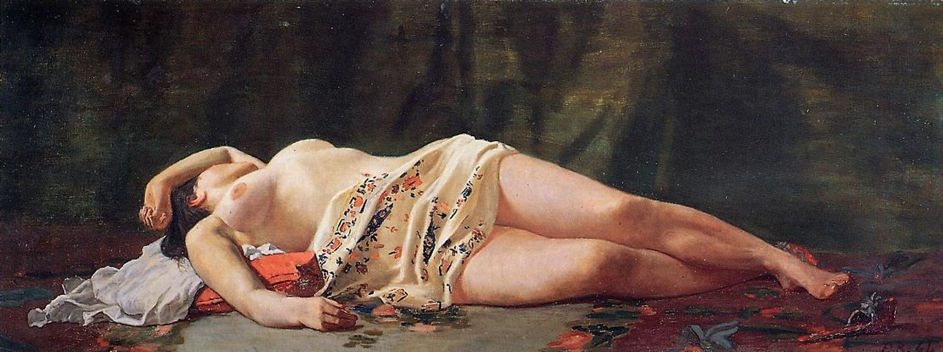 Reclining Nude by Frederic Bazille