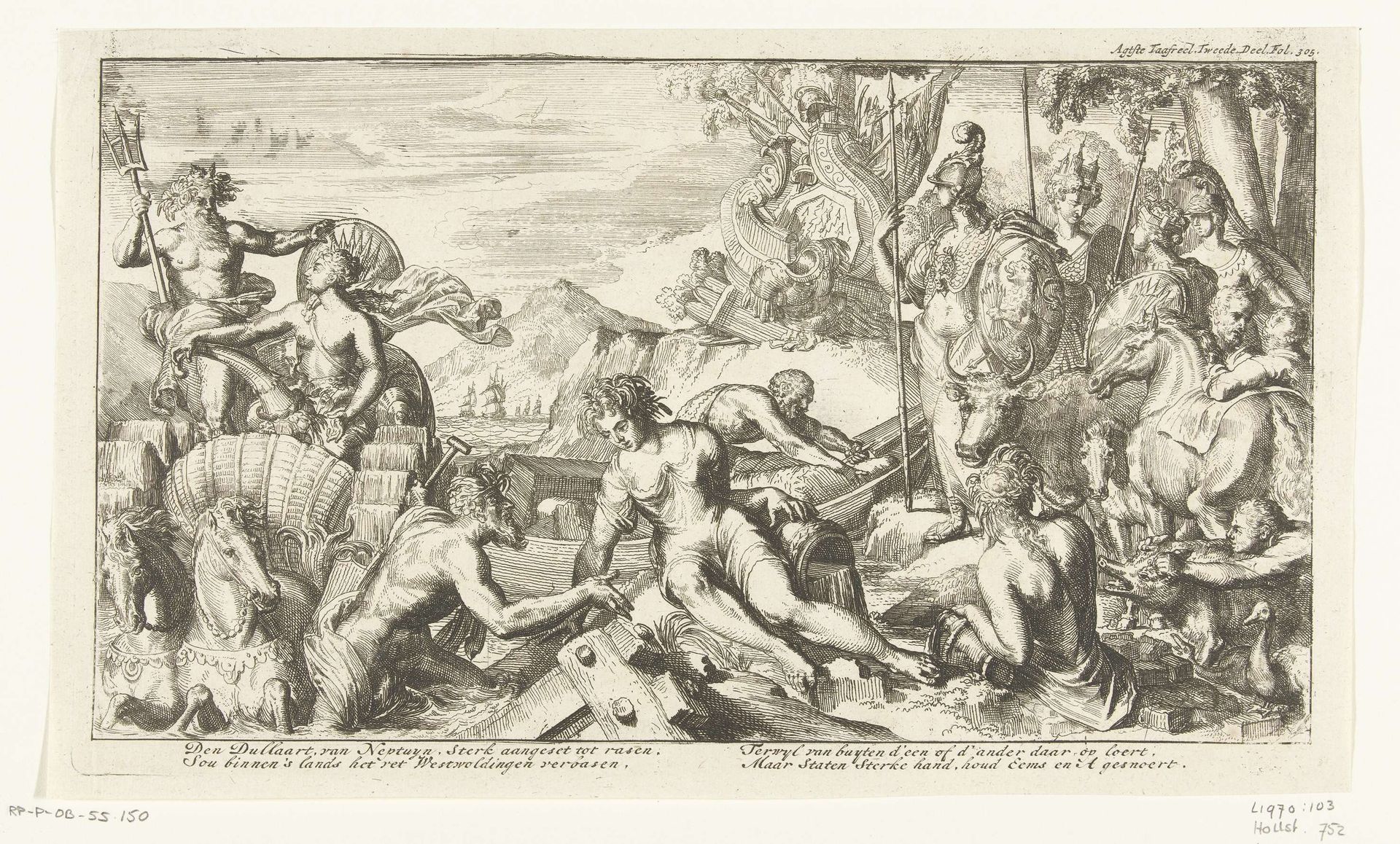 Allegorie op Oost-Friesland by Romeyn de Hooghe