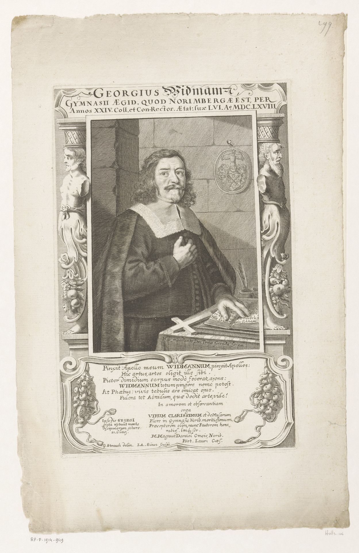 Portret van Kaspar Ruef by Wilhelm Arndt