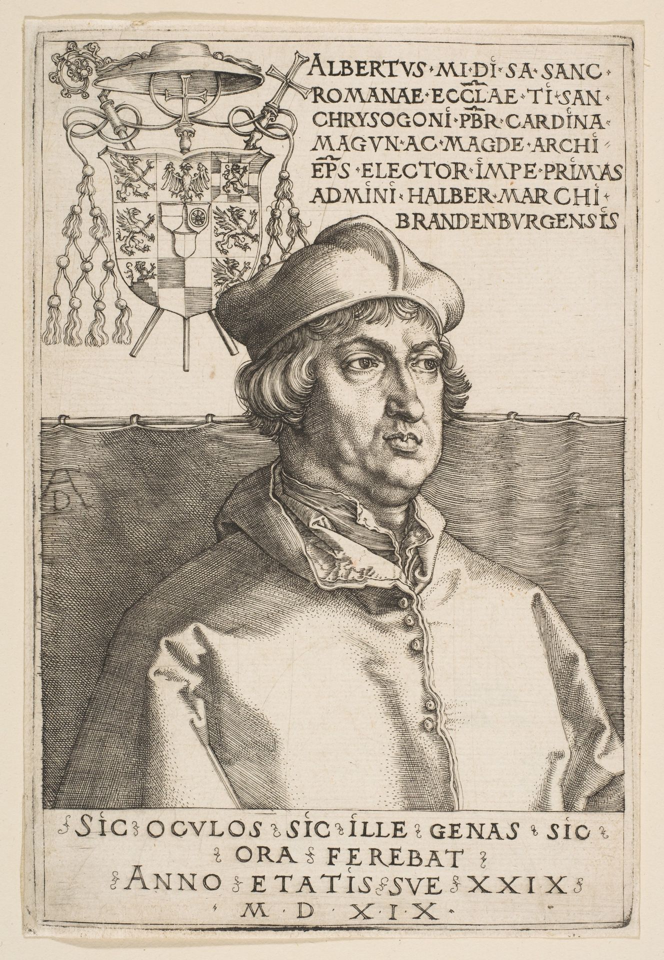 Cardinal Albrecht of Brandenburg by Albrecht Durer