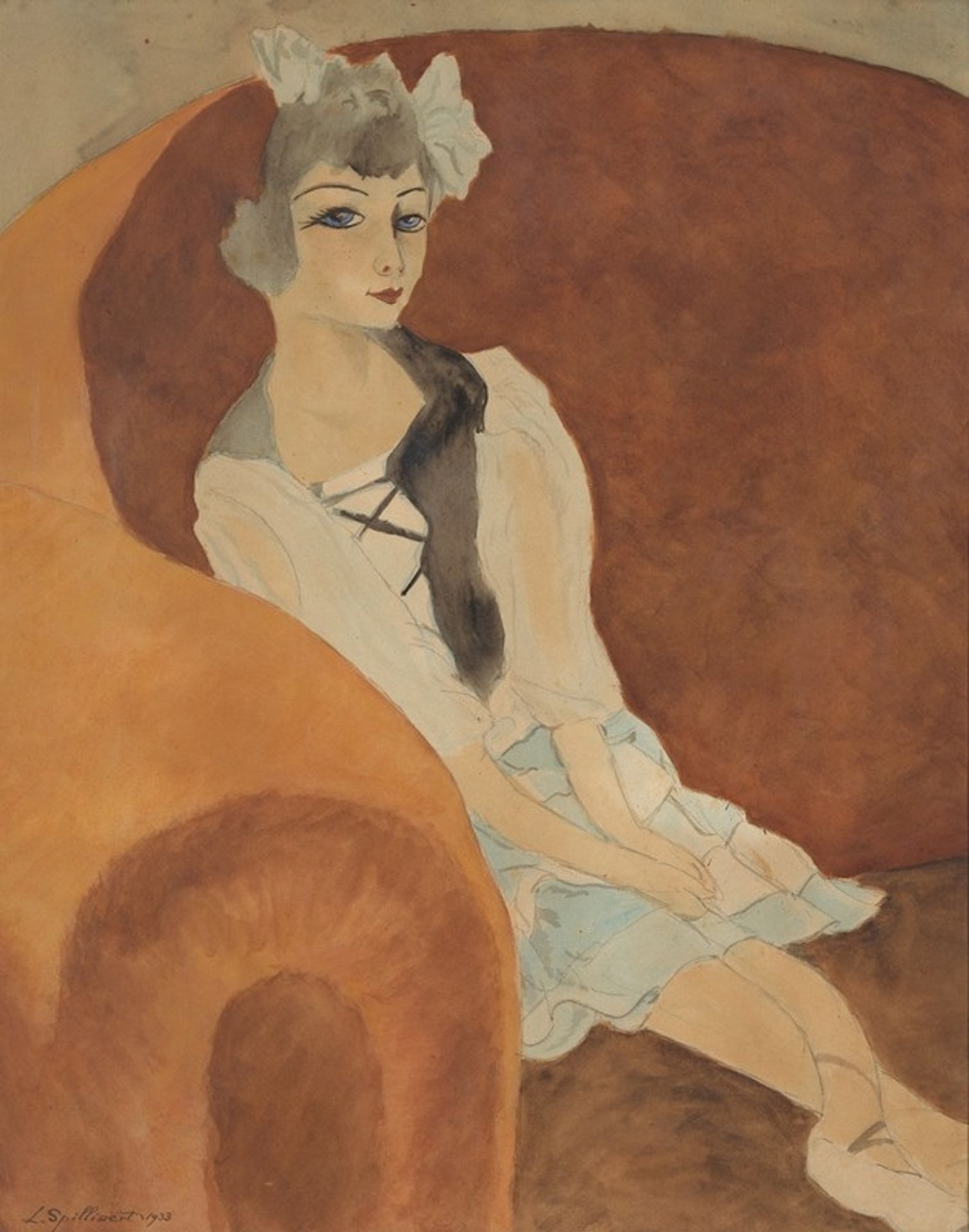 Pop in zetel by Léon Spilliaert