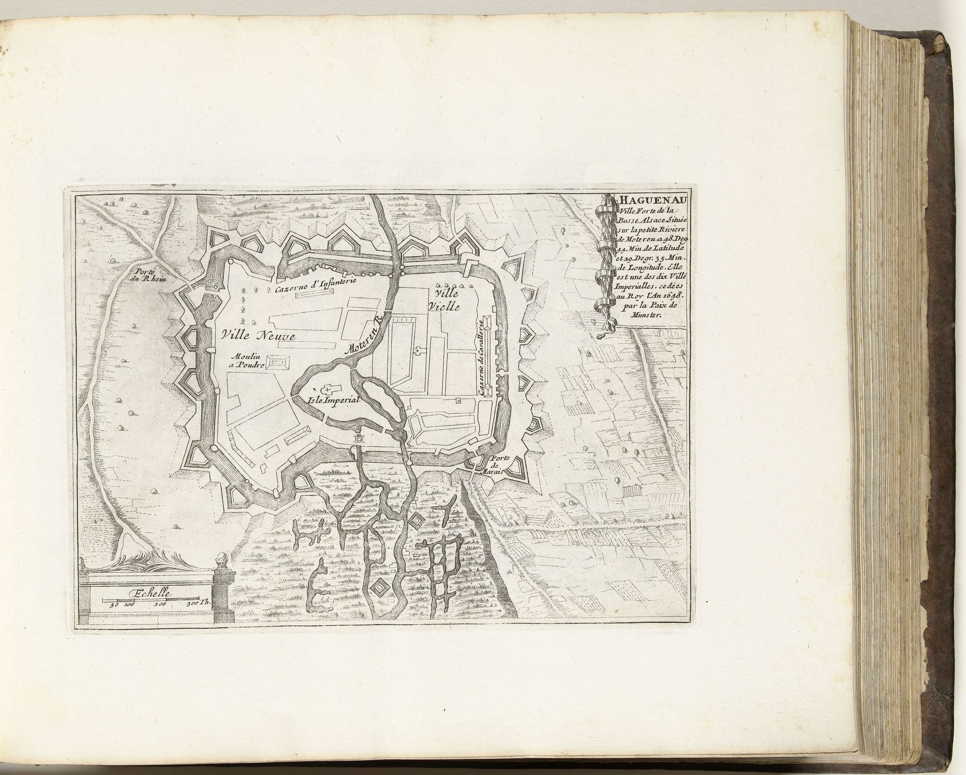 Plattegrond van Haguenau, ca. 1695 by Anonymous