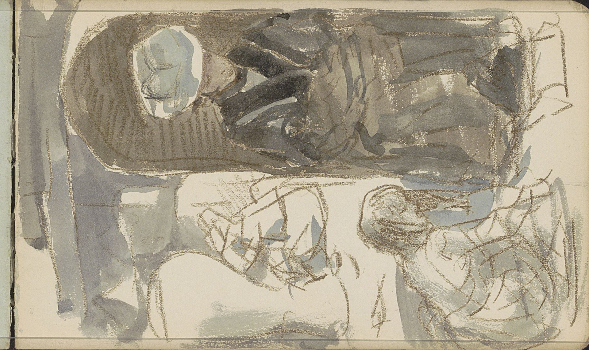 Figuren op het strand by Johan Antonie de Jonge