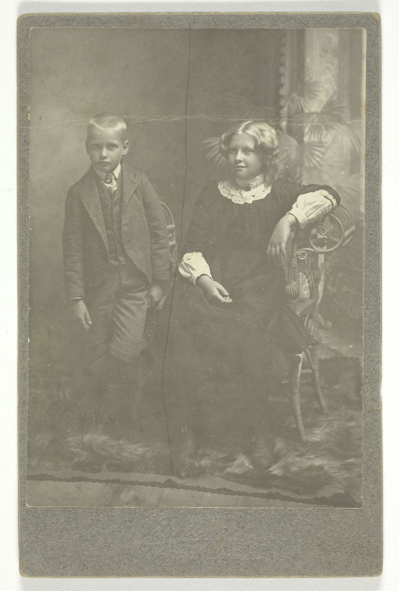 Untitled (boy and girl) by Anonymous