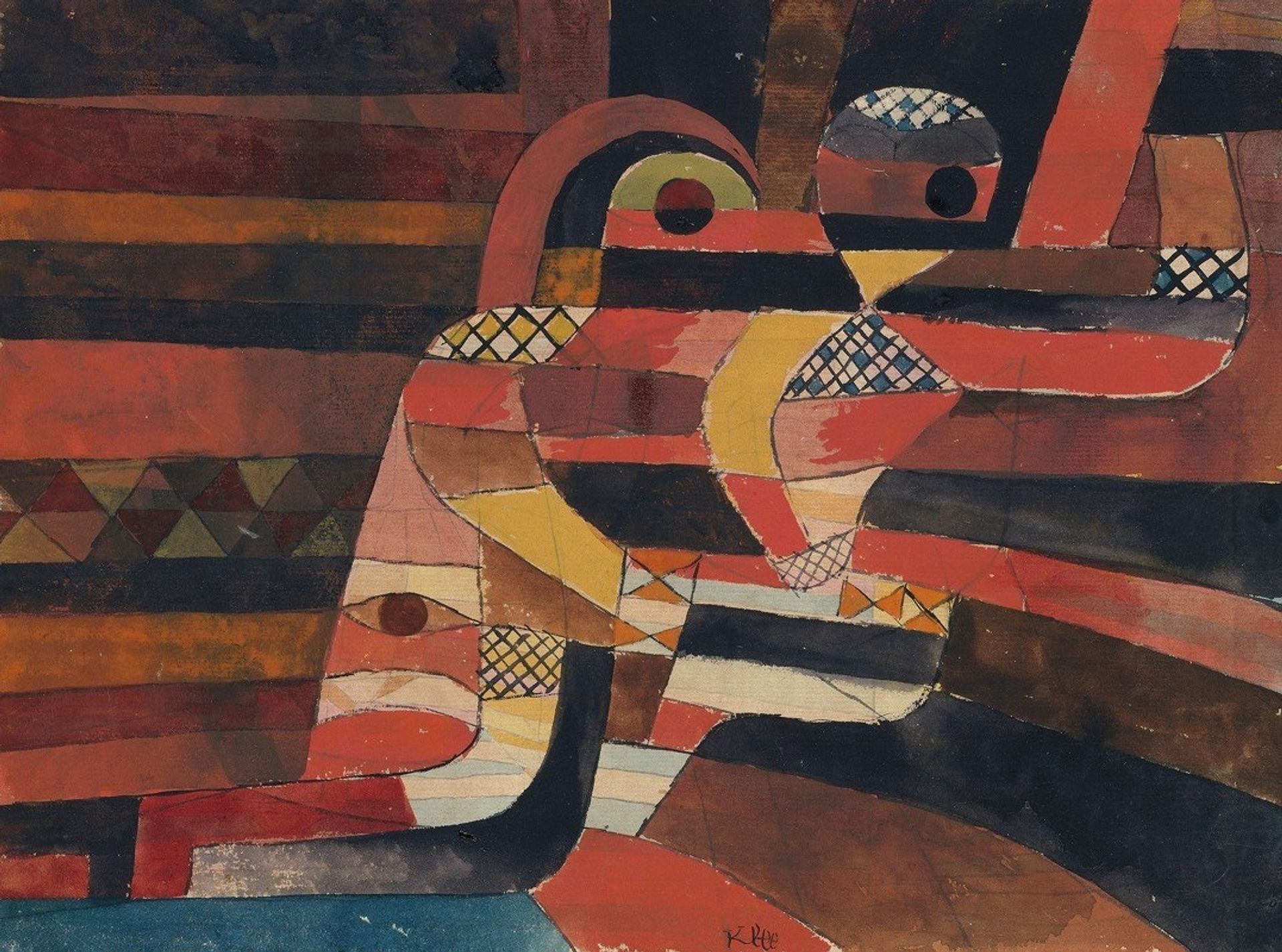 Lovers by Paul Klee