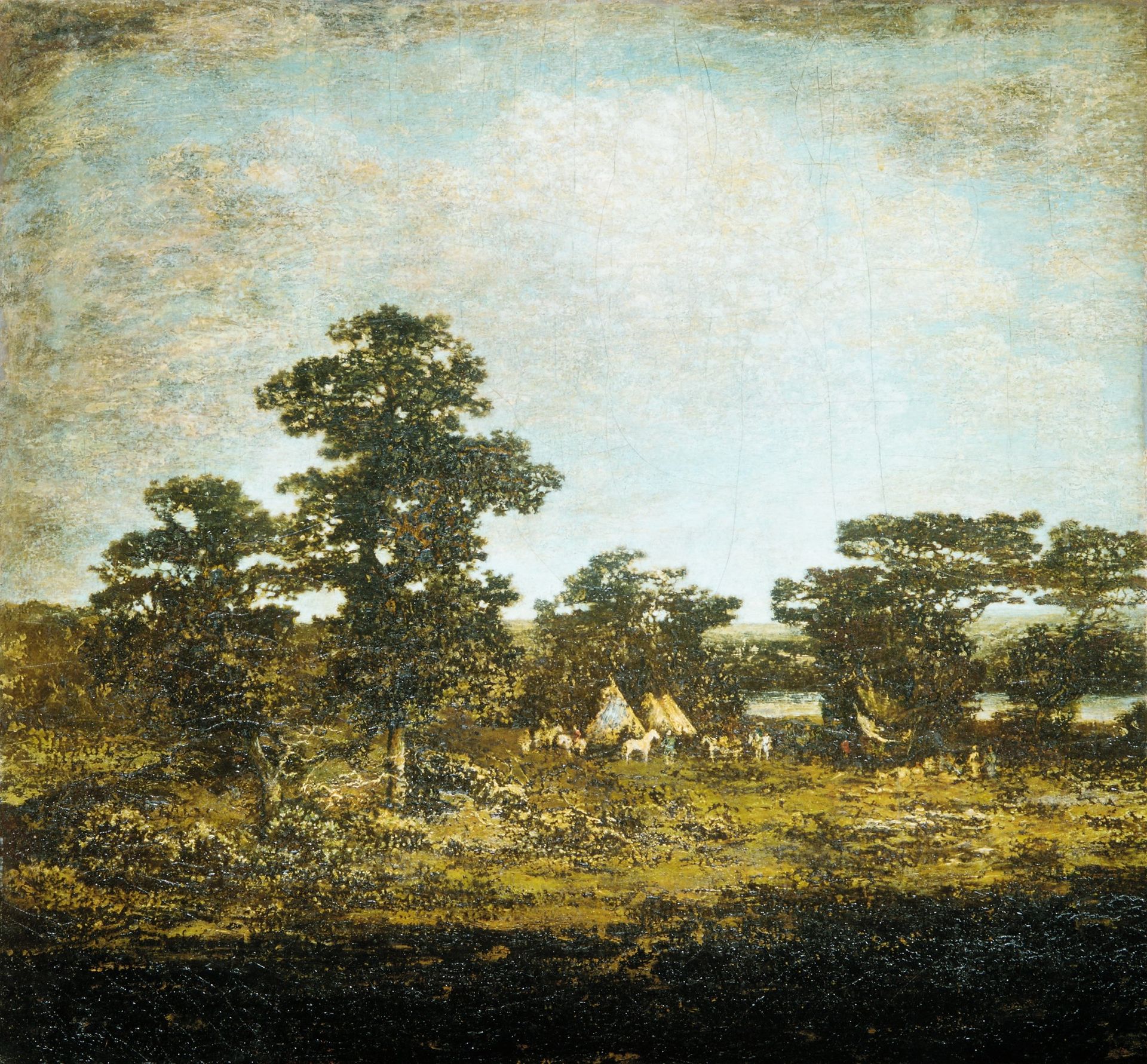 An Indian Encampment by Ralph Blakelock