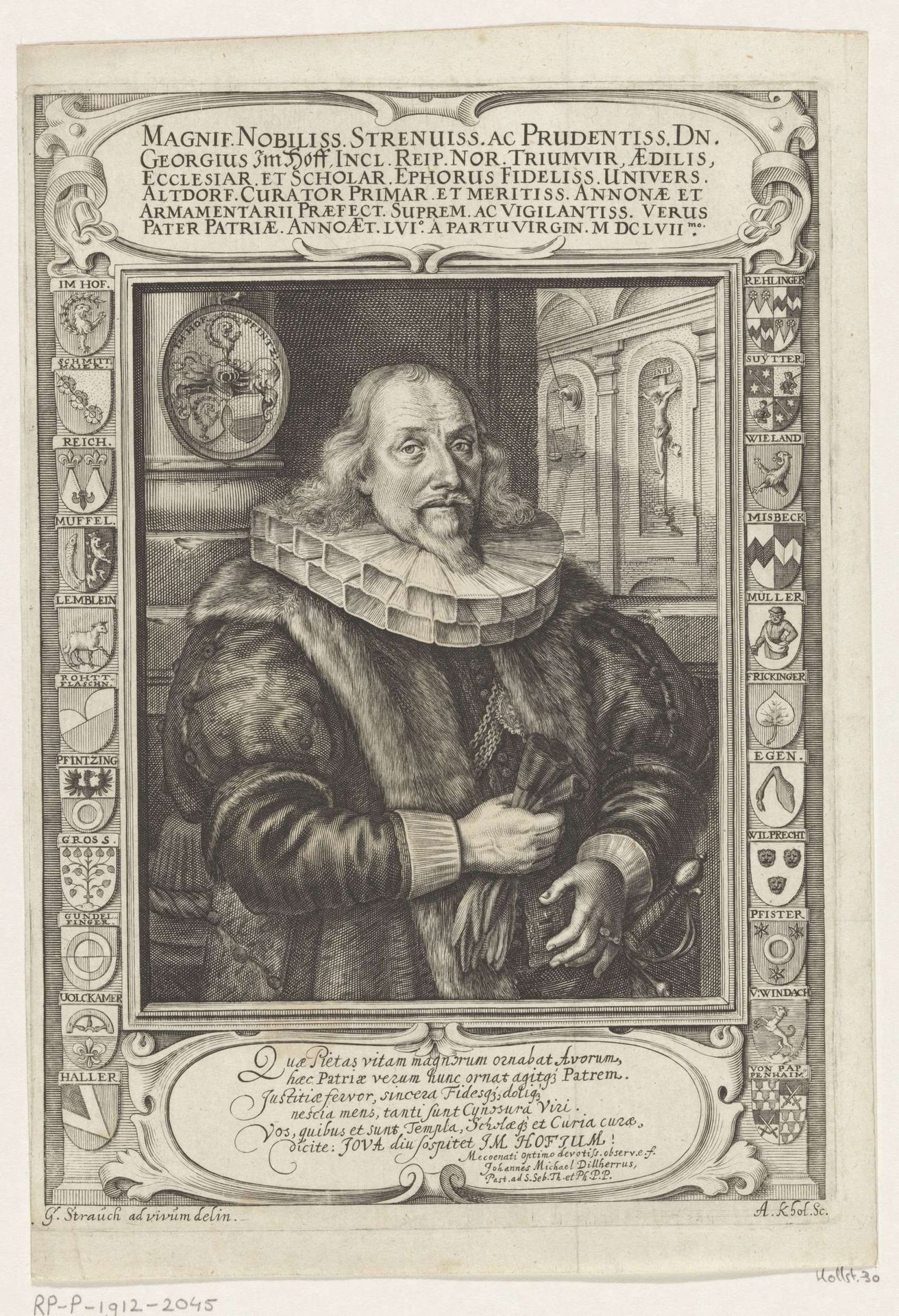 Portret van Georg Imhof by Andreas Kohl