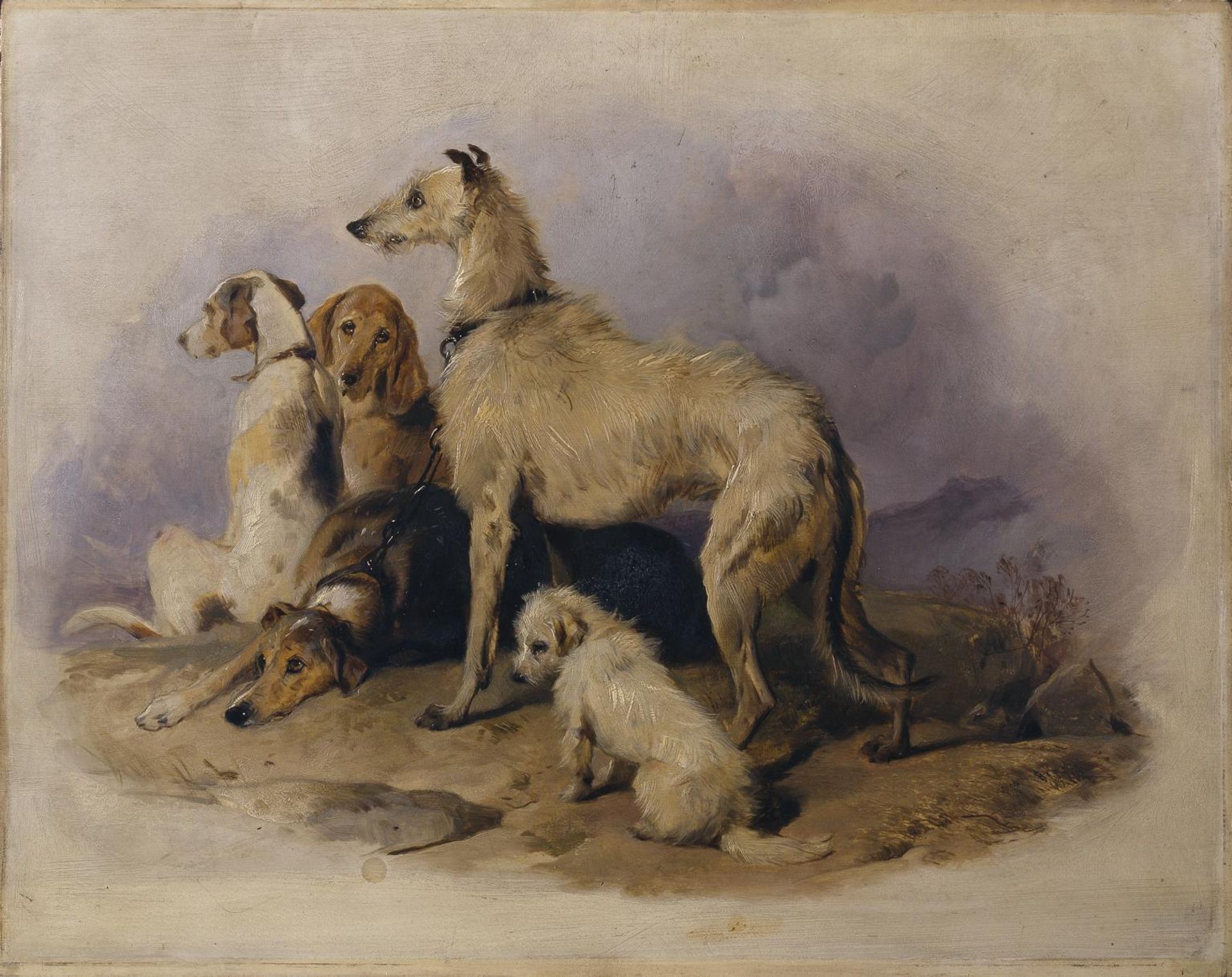 Highland Dogs by  Sir Edwin Henry Landseer