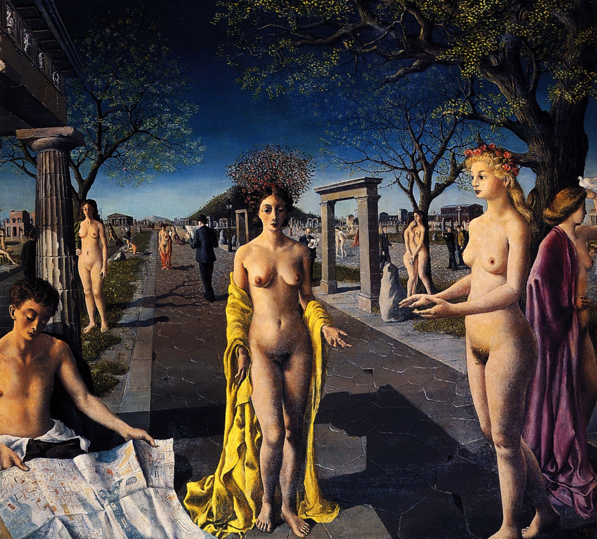 The entrance to the city by Paul Delvaux