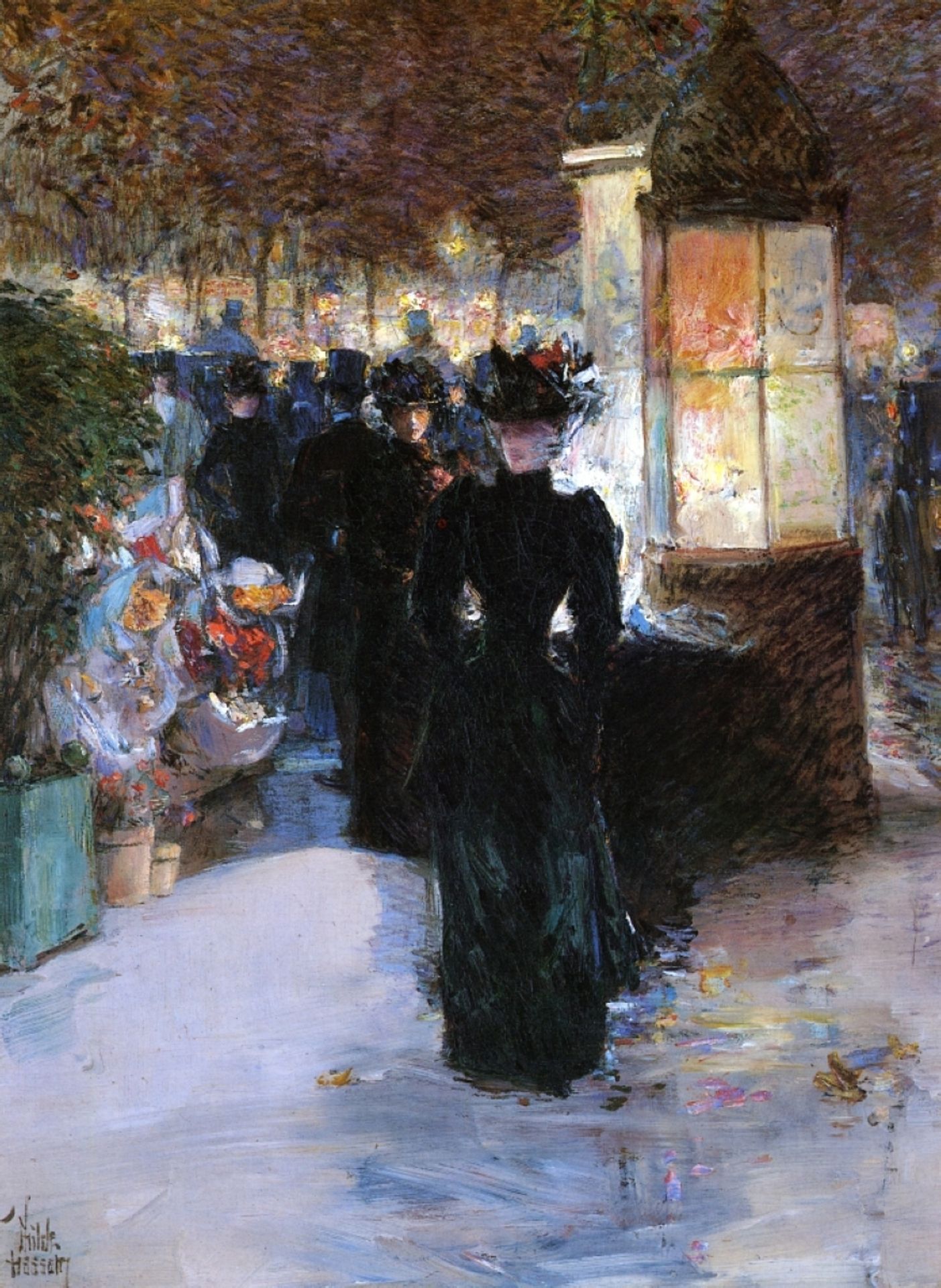 Paris Nocturne by Childe Hassam