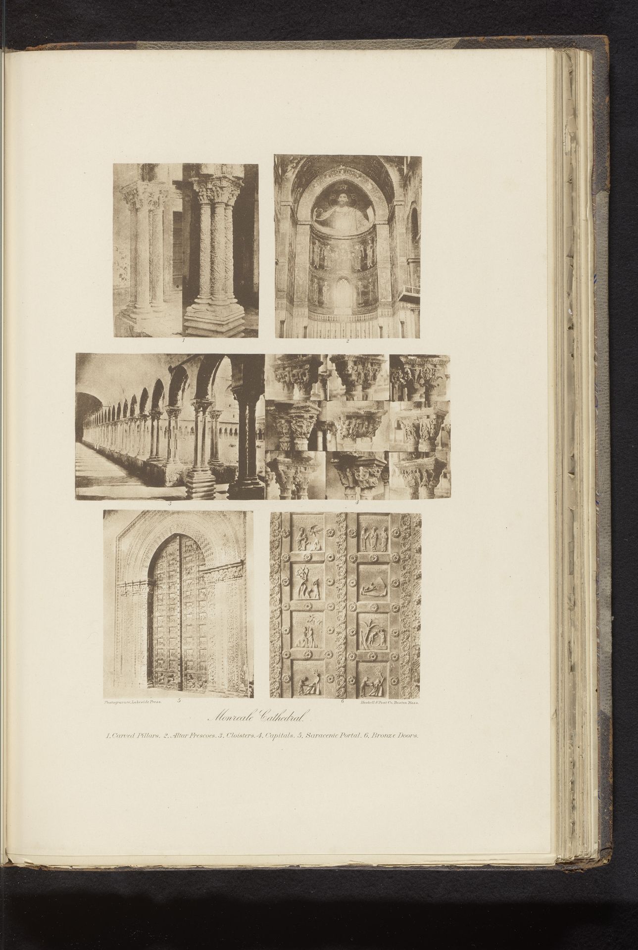 Zes details van de kathedraal van Monreale by Anonymous
