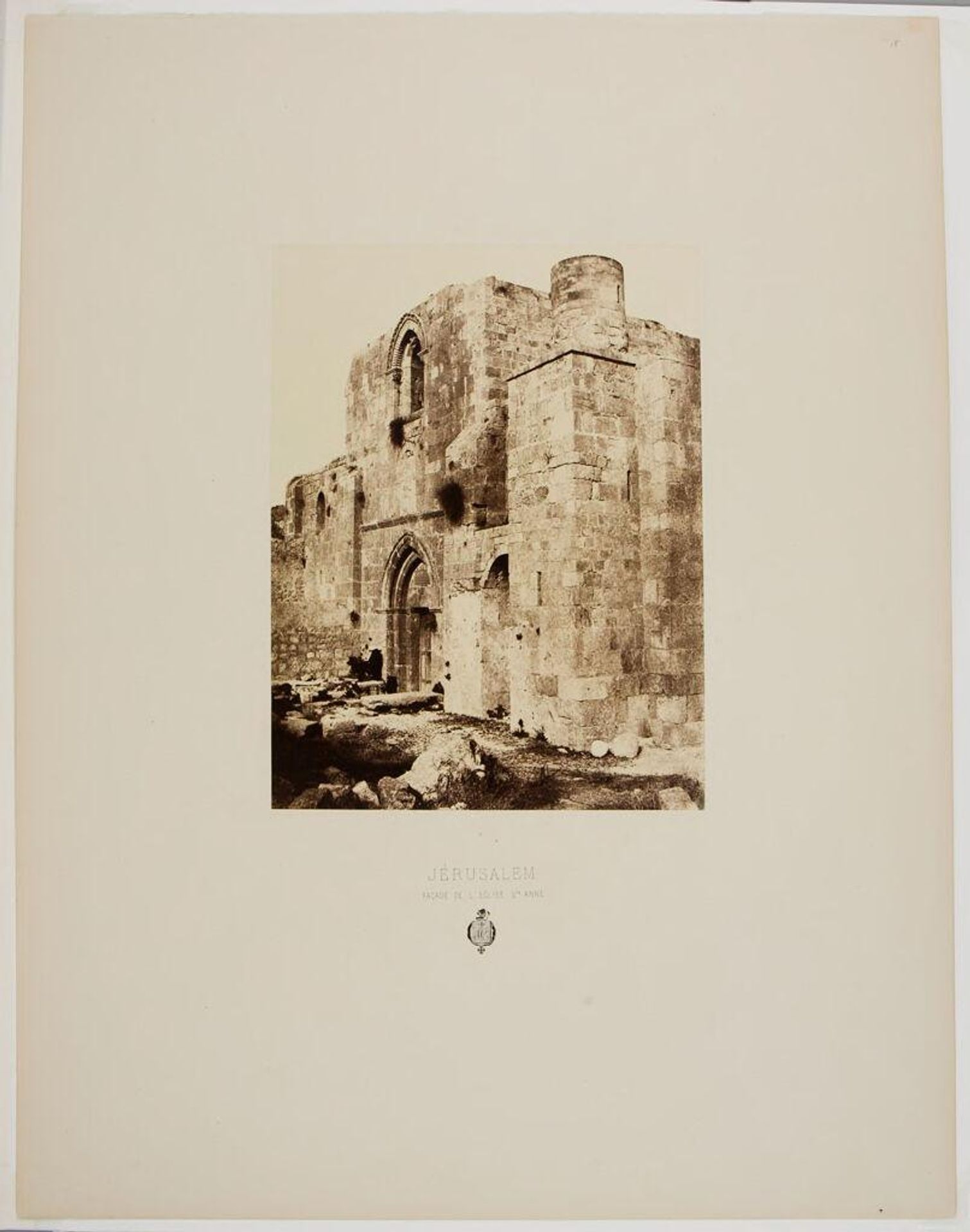 Facade of the Church of St. Anne, Jerusalem by Louis de Clercq