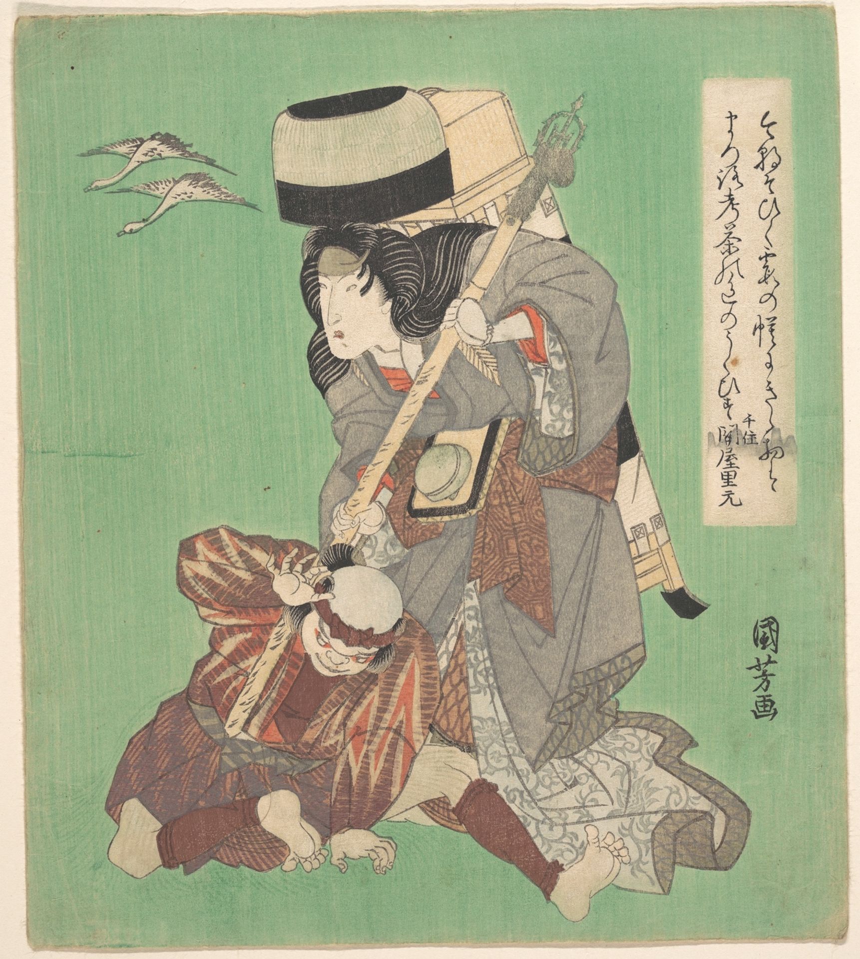 Theatrical Scene by Utagawa Kuniyoshi 歌川國芳