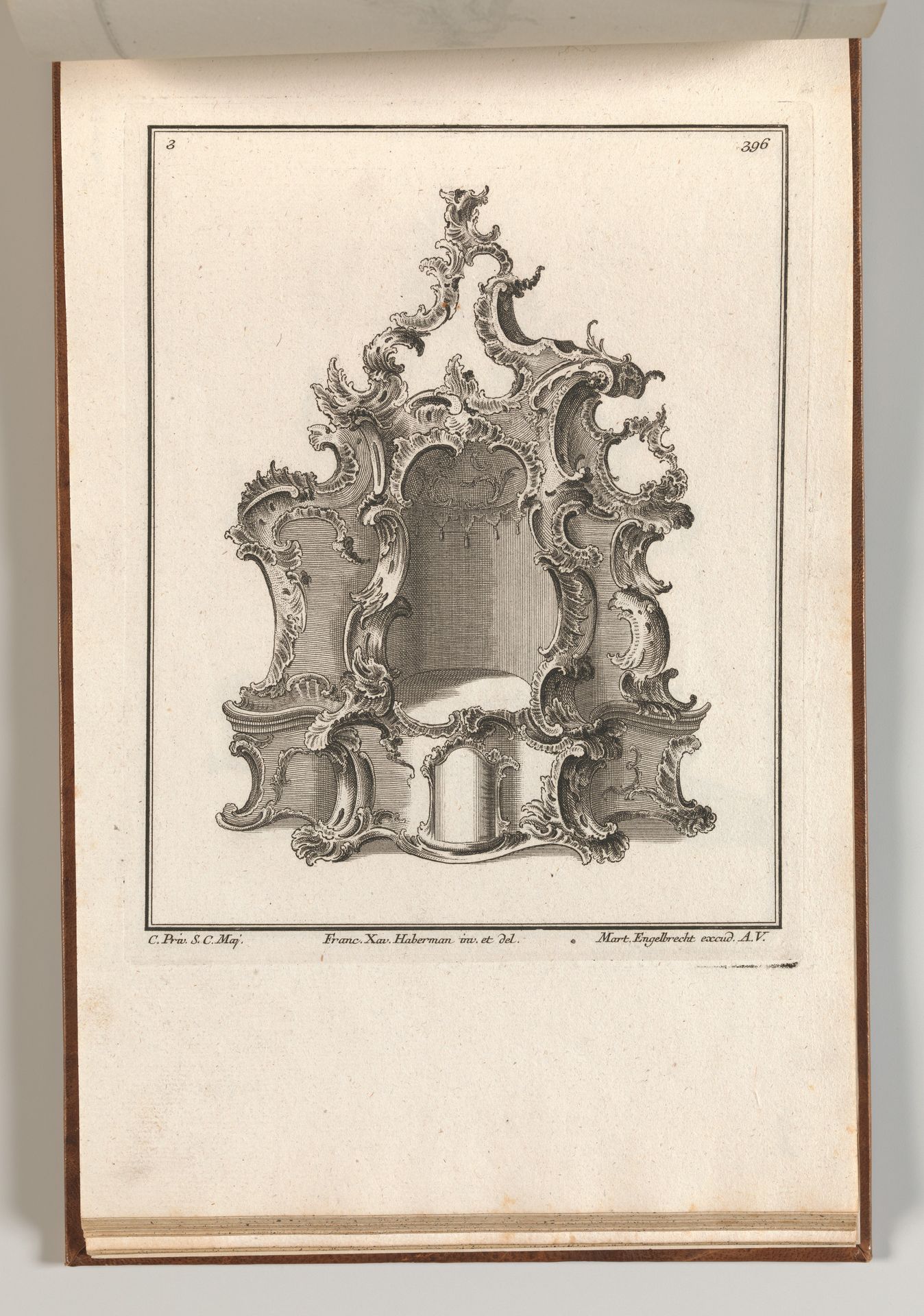 Design for a Tabernacle, Plate 3 from the series 'Tabernacle' by Franz Xavier Habermann