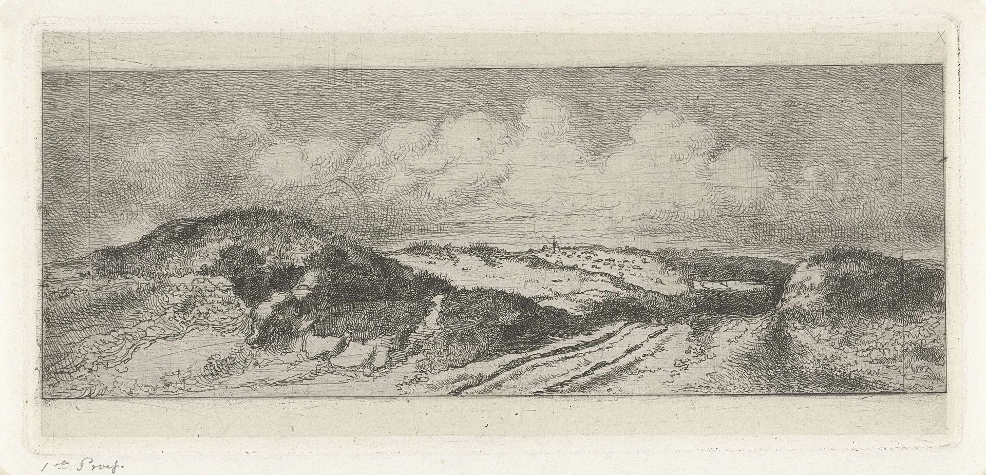 Gezicht op Wassenaar vanuit de duinen by Jacobus Ludovicus Cornet