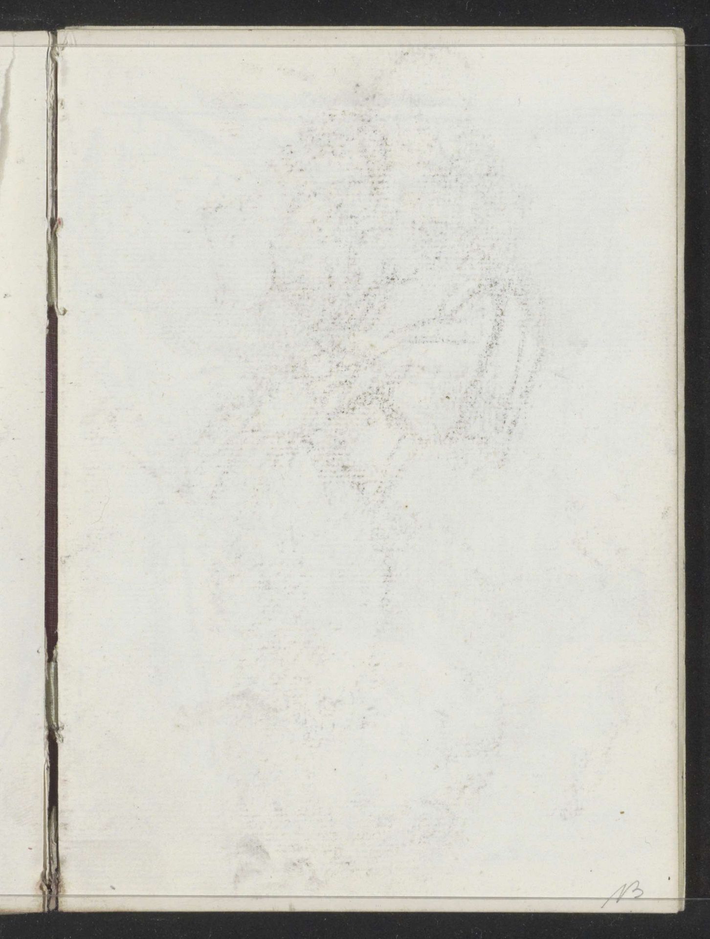 Abklatsch van de krijttekening op blad 12 verso by Isaac Israels