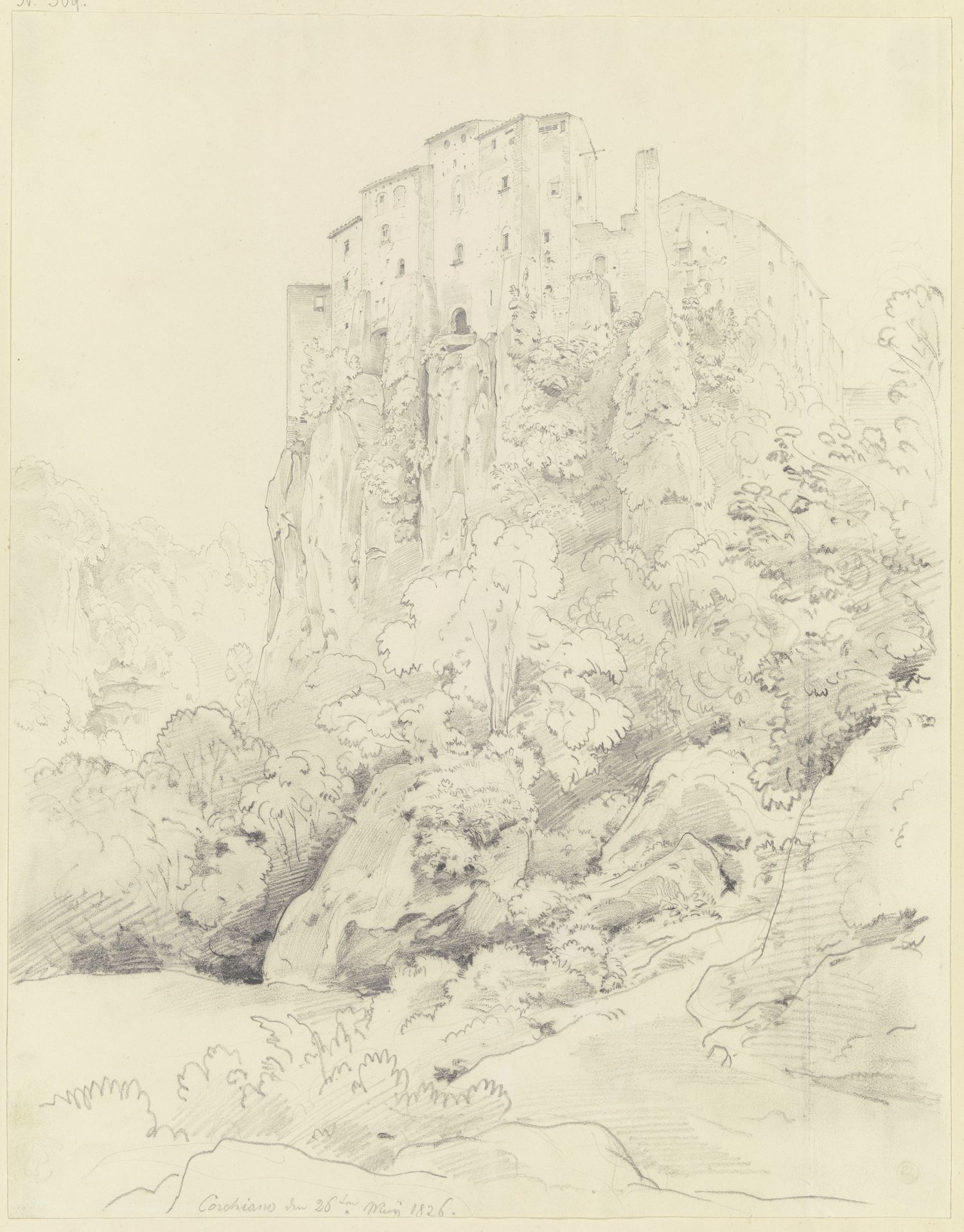 View of Corchiano by Ernst Fries