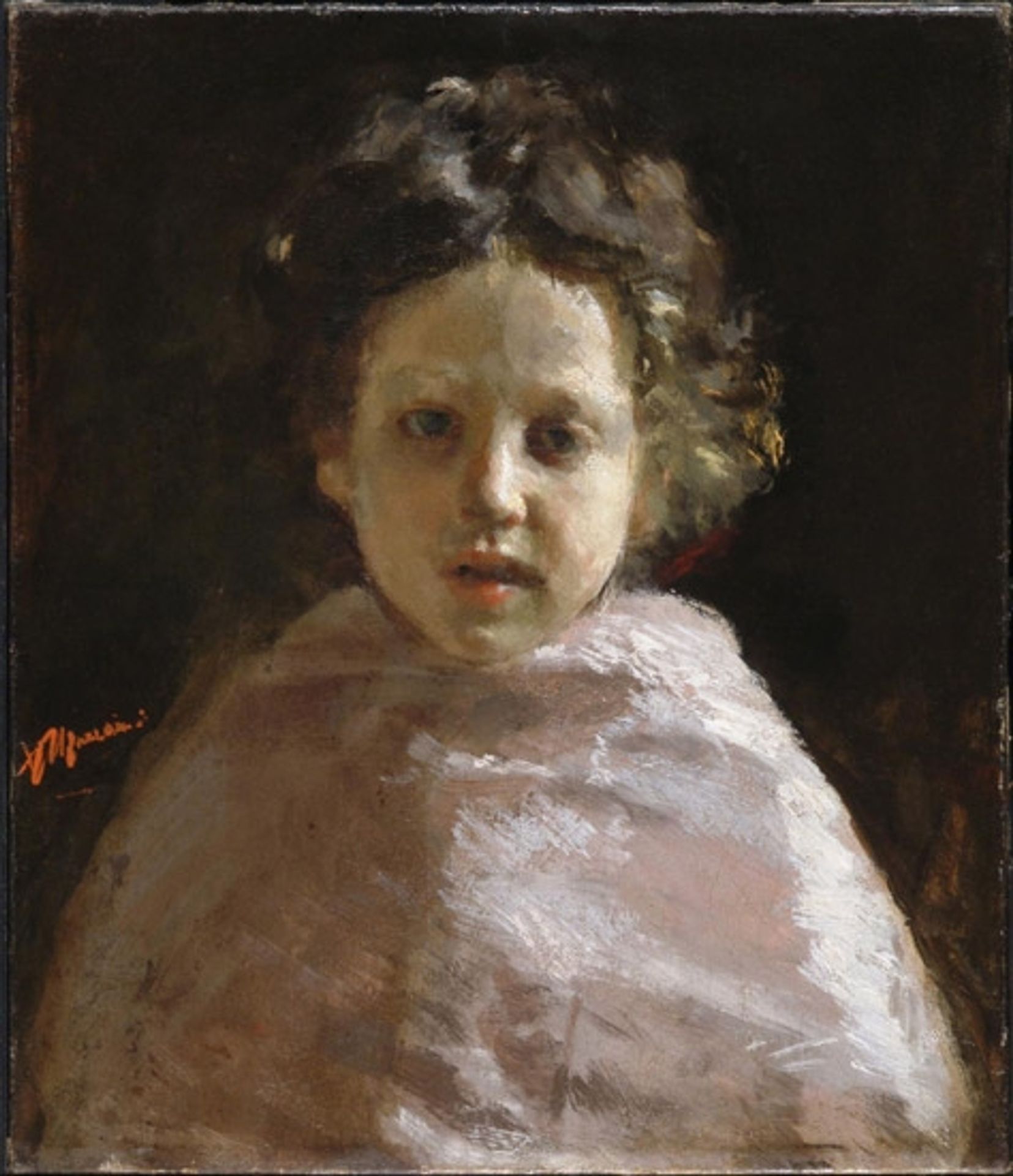 Portrait of a Child by Antonio Mancini
