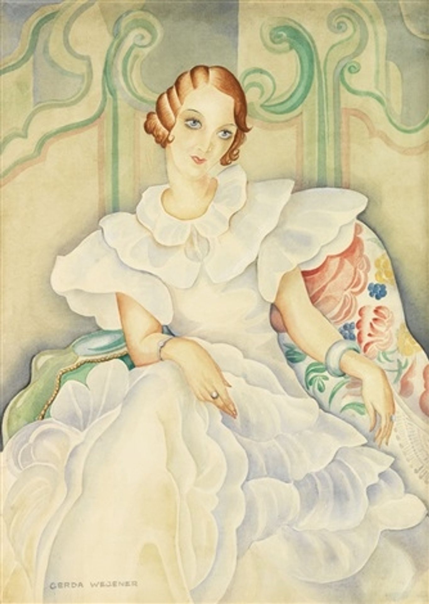 Das Bild Eine Mädchen  Brigette Bergman by Gerda Wegener