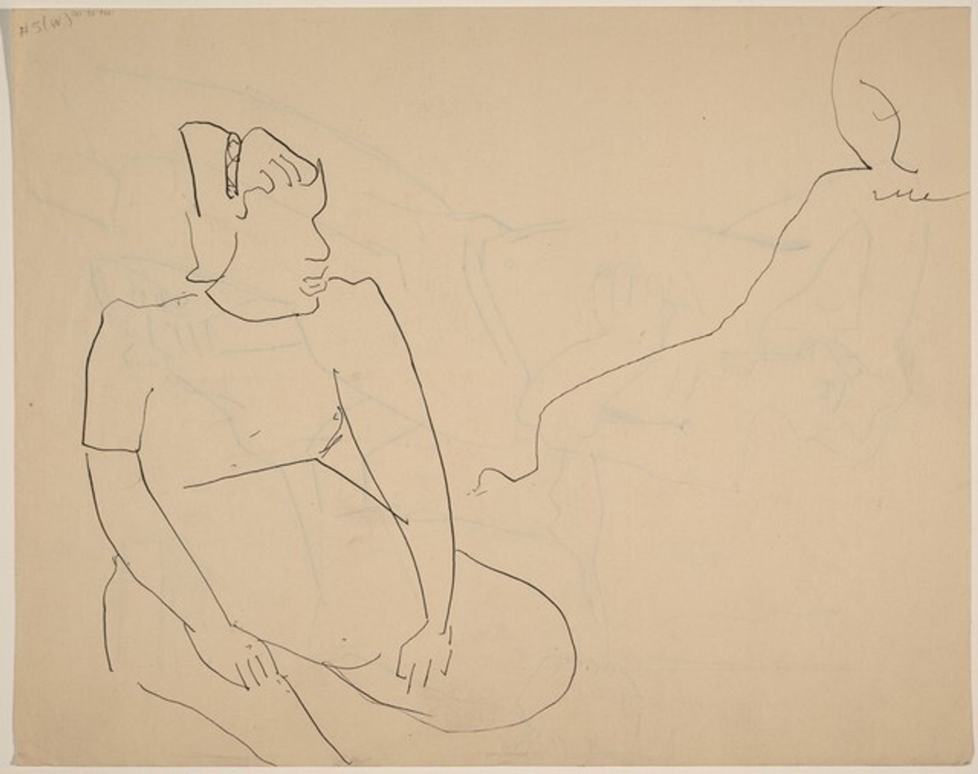 Figue Studies [verso] by Mark Rothko