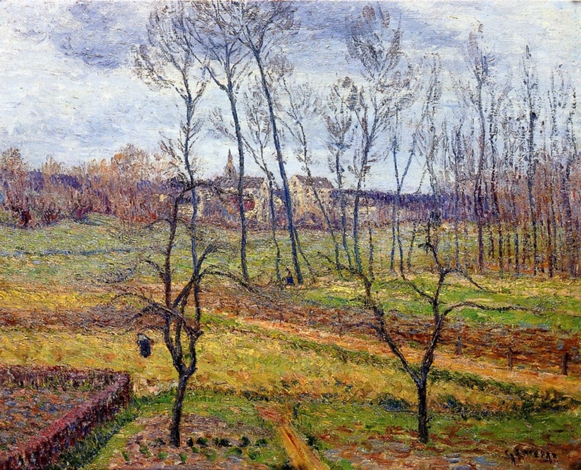 Overcast Weather at Nesles la Vallee by Gustave Loiseau